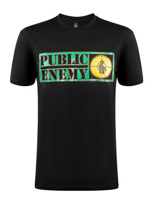 Public Enemy Camiseta 'Public Enemy Target T-Shirt'  negro