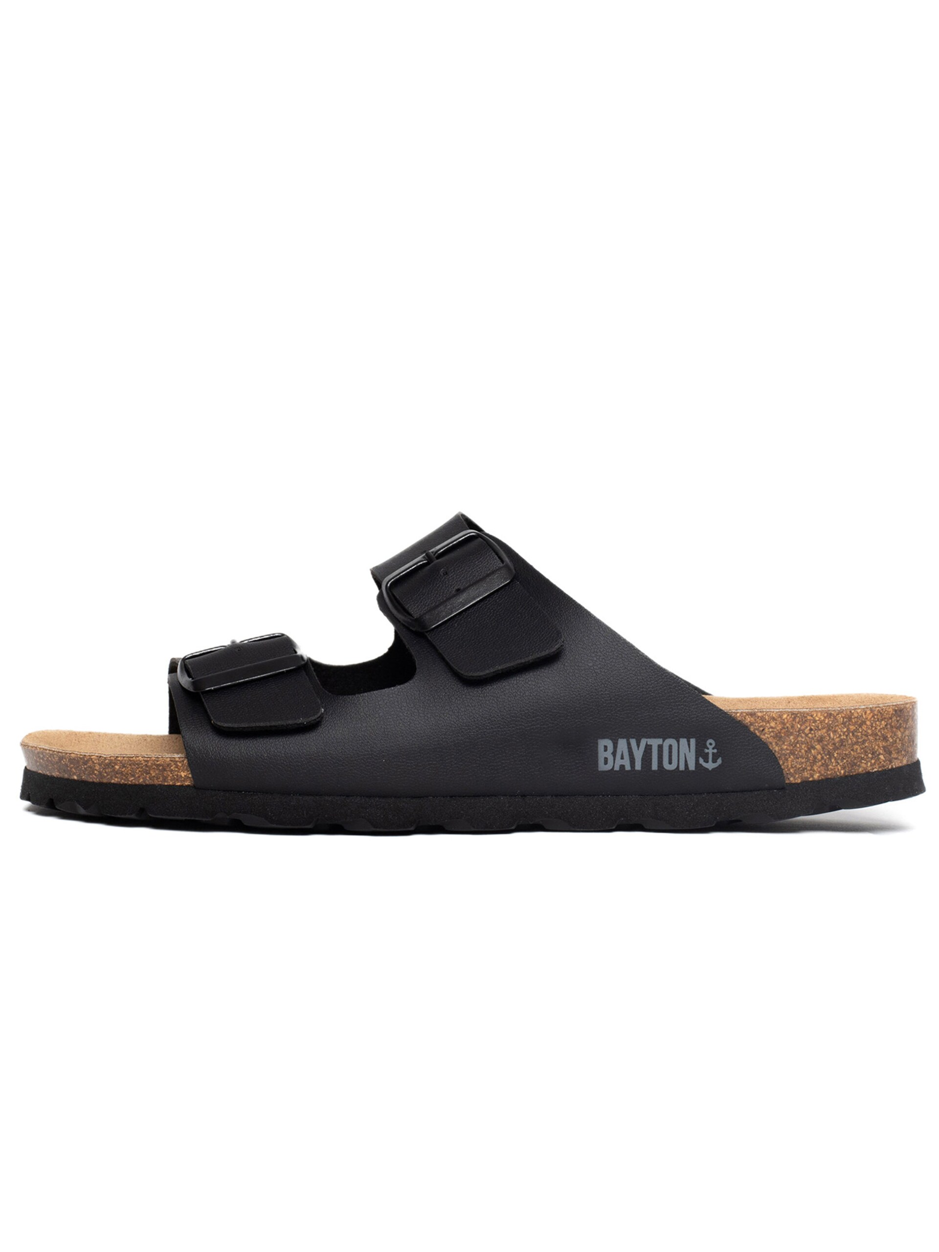 Bayton Pantolette 'Atlas' brun / mörkgrå tofflor & clogs herr