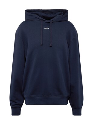 HUGO Sweatshirt ‘Dapo’ Donkerblauw / Wit