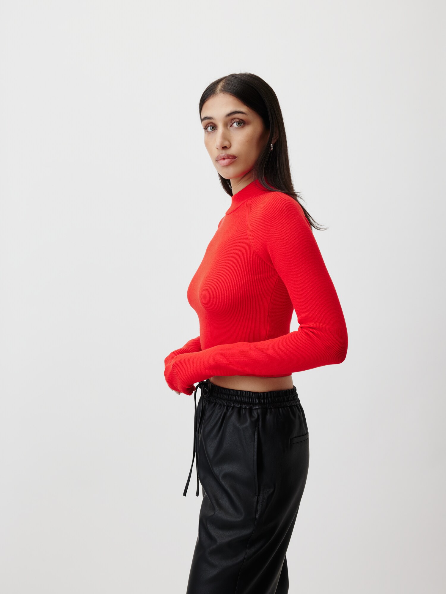 LeGer by Lena Gercke Sveter 'Agathe' jasne červená (obrázok 3)