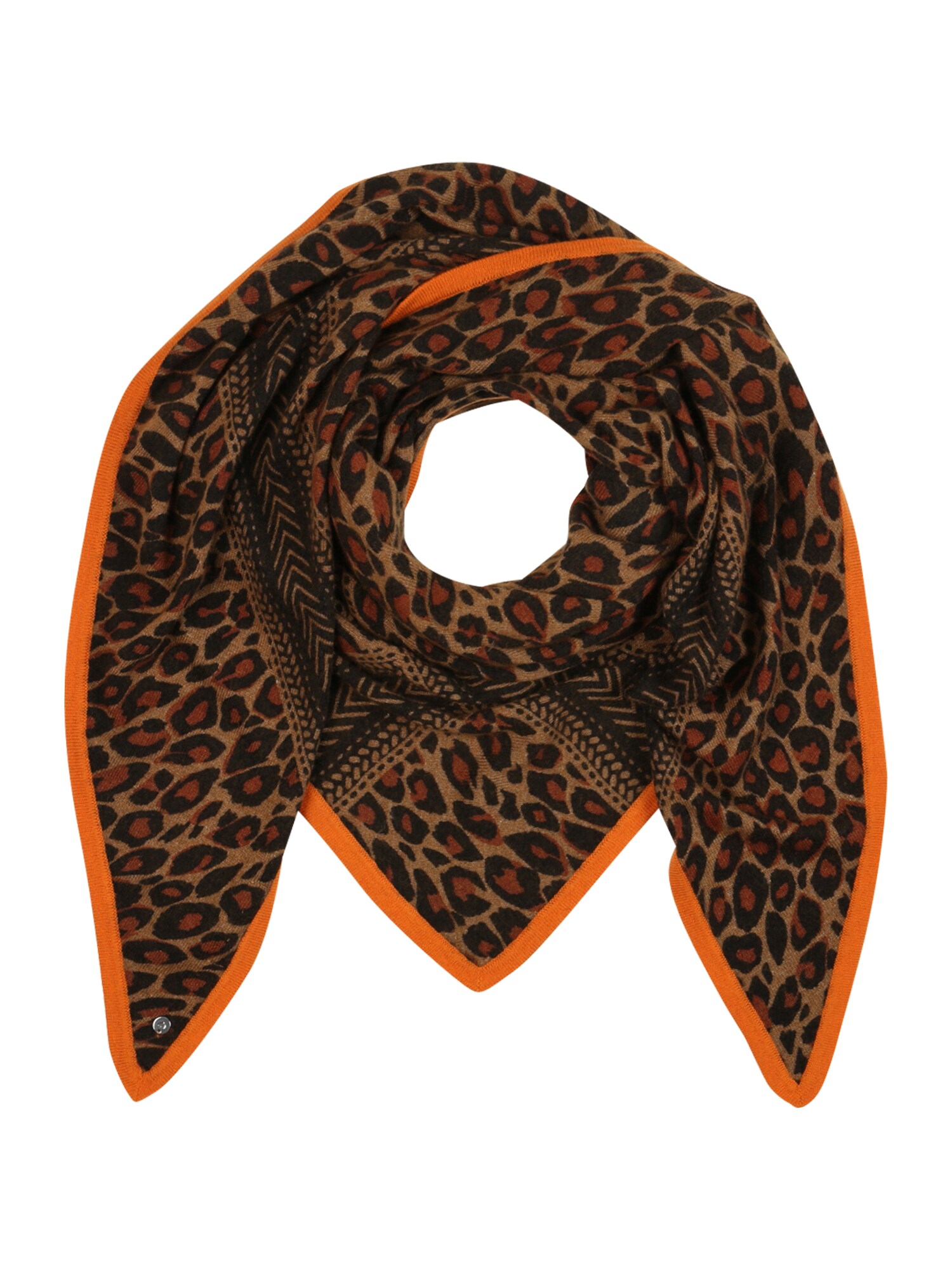 CODELLO Lenço  castanho / laranja / preto