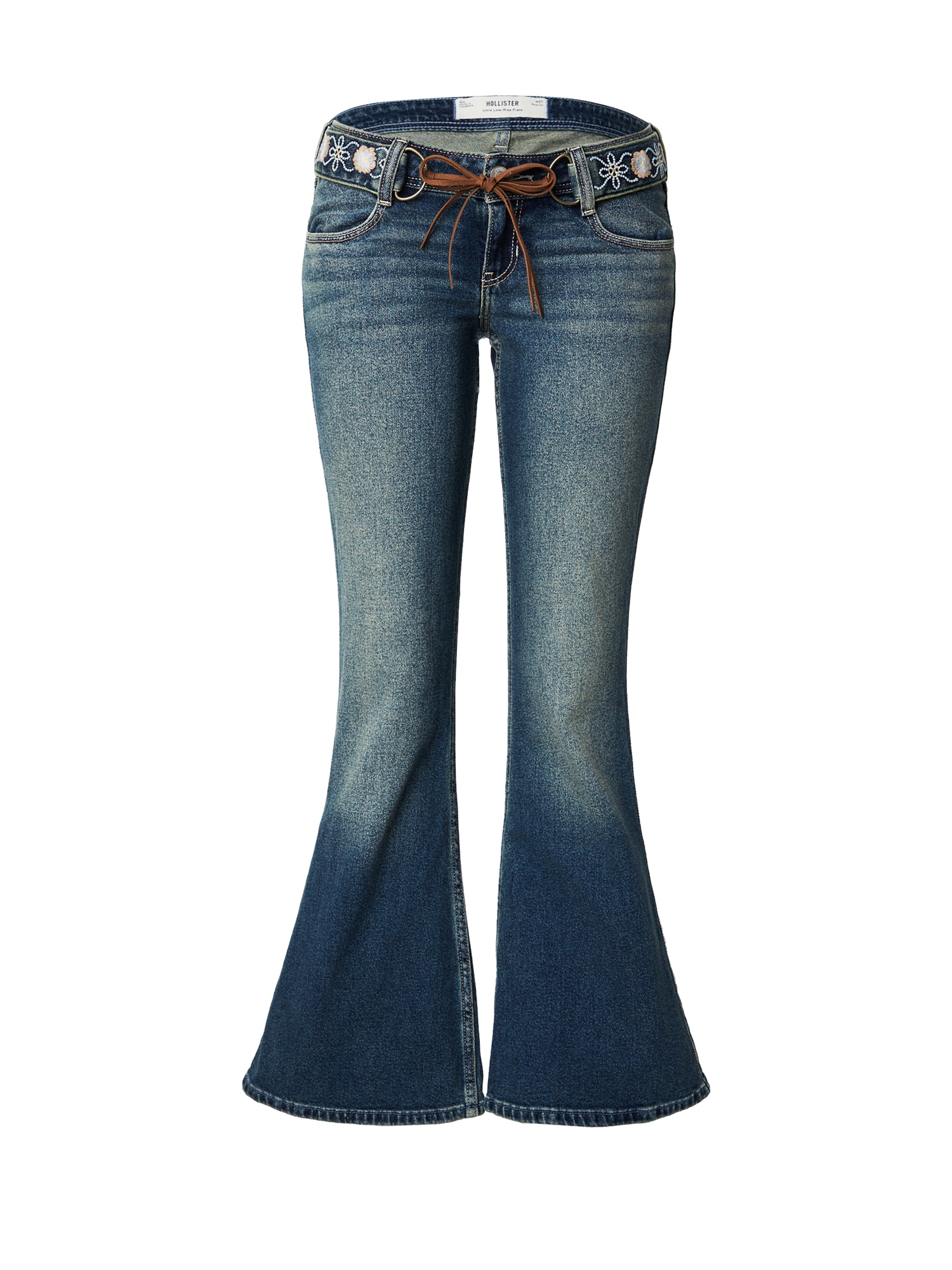 Hollister Jeans 'Santa Monica' Albastru Denim / Albastru Deschis / Maro Cappuccino-image