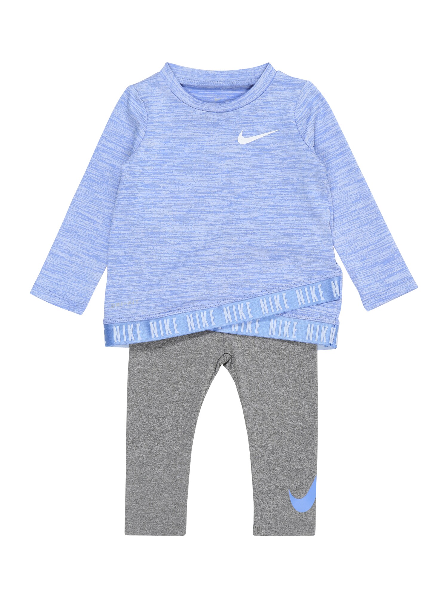 NIKE Sportinis kostiumas  šviesiai violetinė / margai pilka