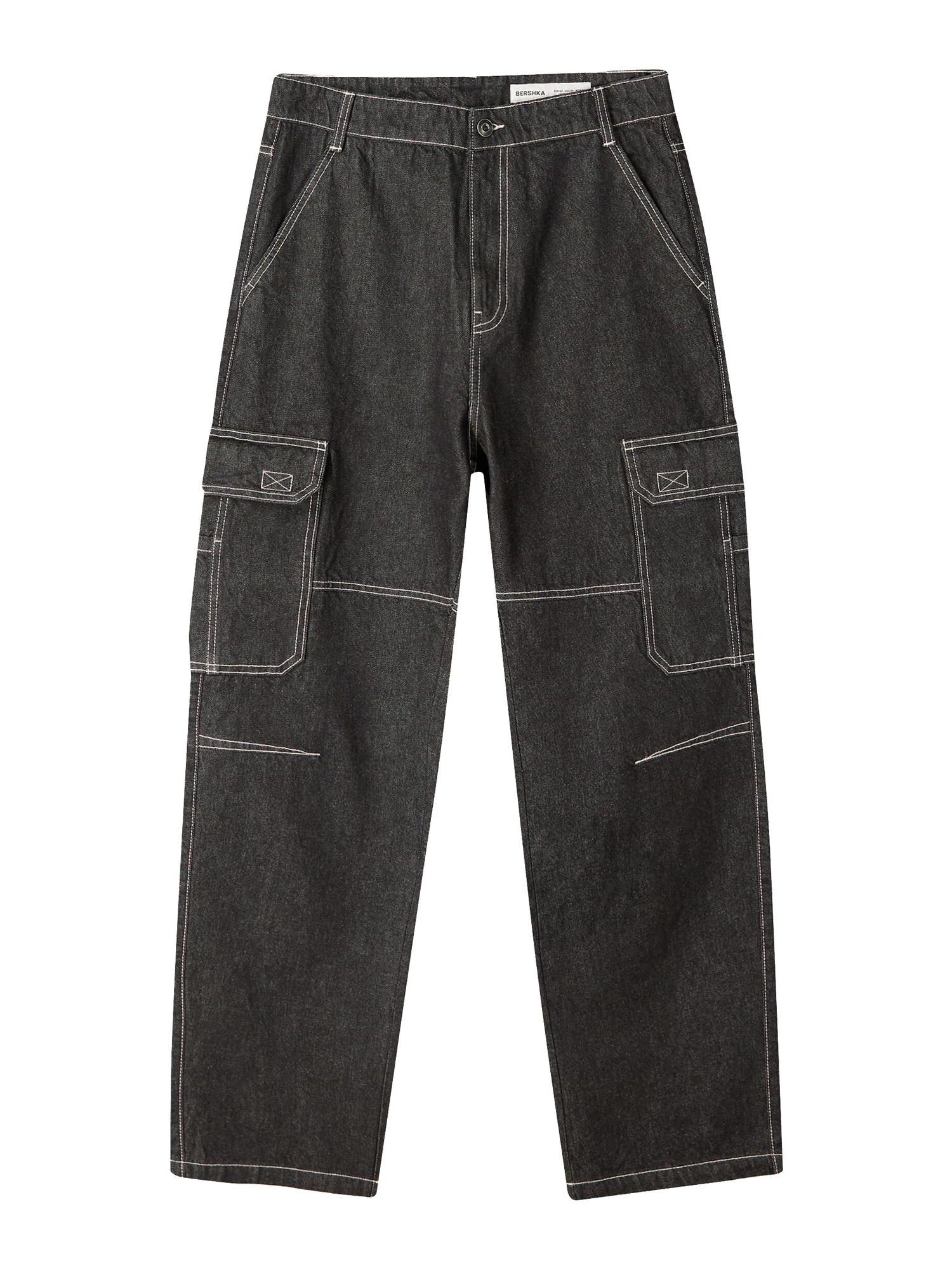 Bershka Pantaloni eleganți  negru denim