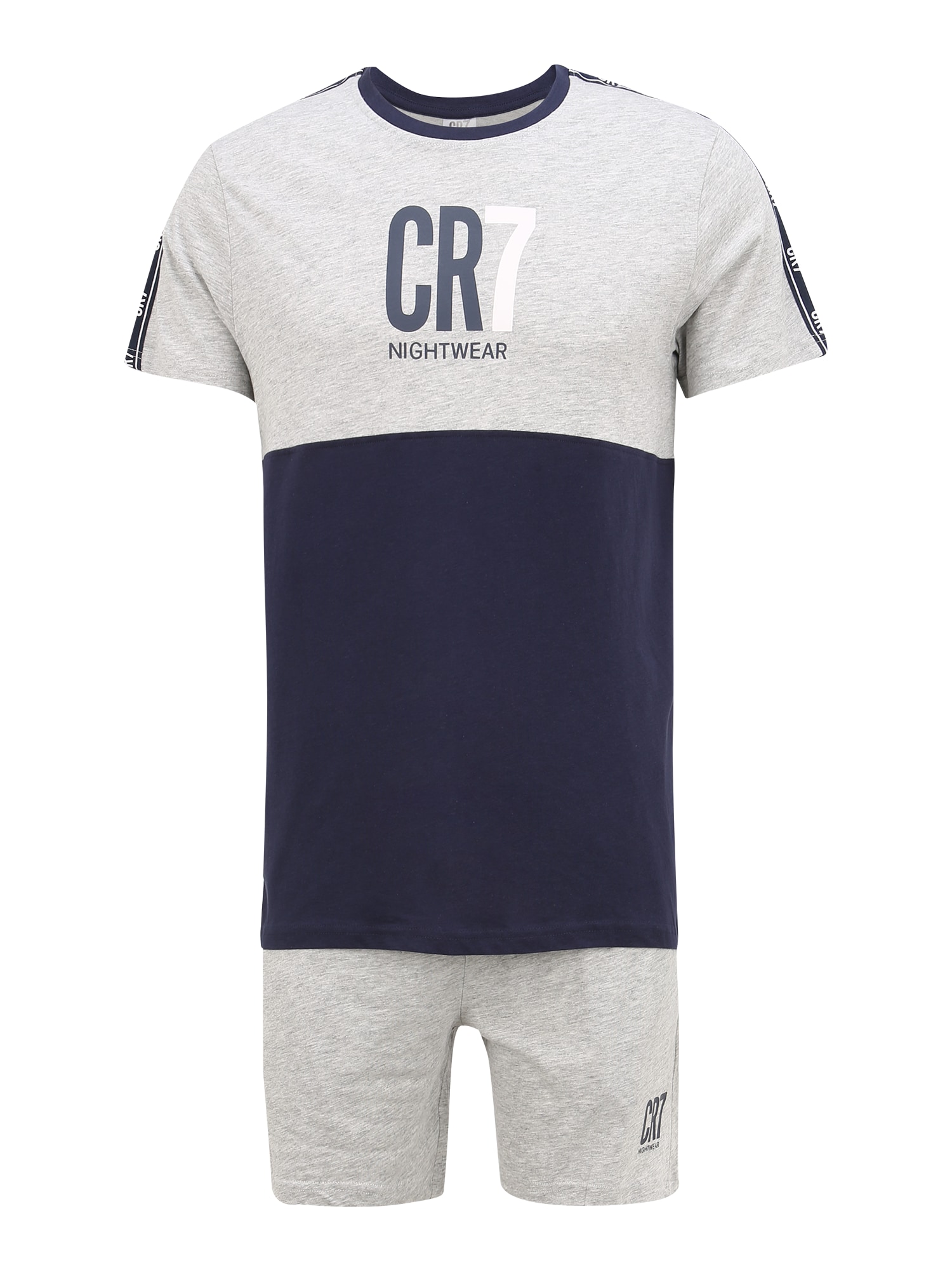 CR7 - Cristiano Ronaldo Trumpa pižama pilka / tamsiai mėlyna