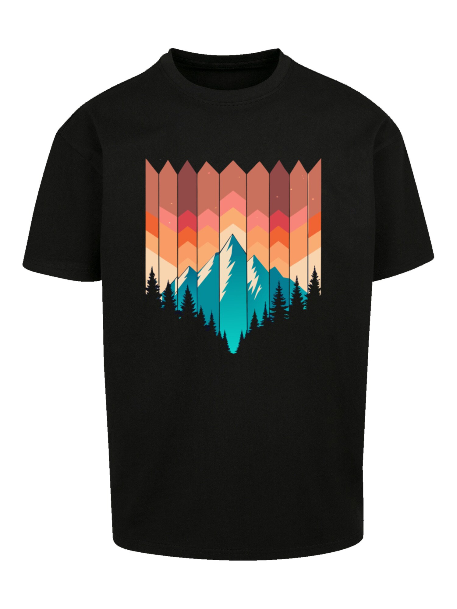Thumbnail - F4NT4STIC T-Shirt Berg Sonnenuntergang