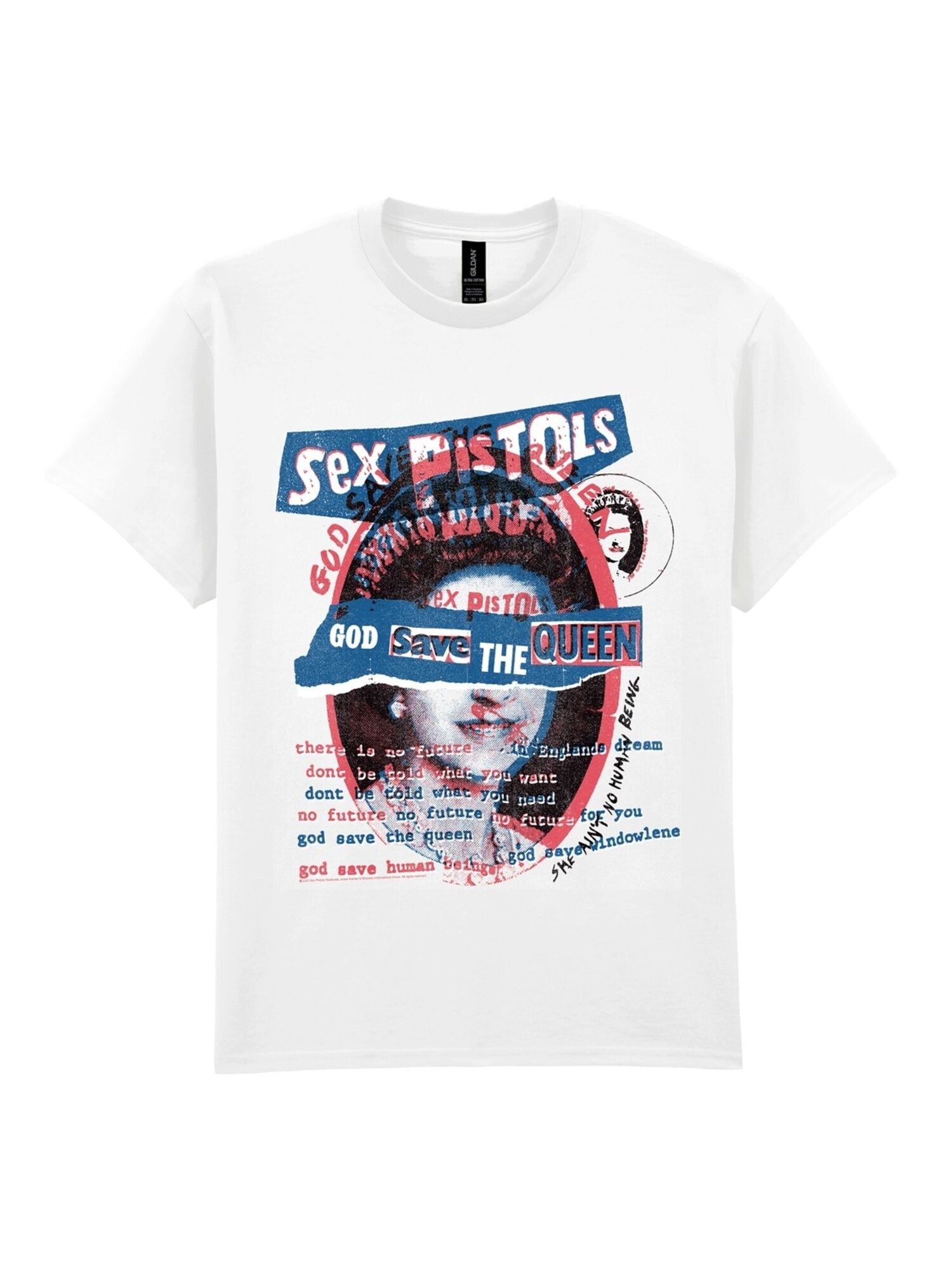 Sex Pistols Camiseta 'Sex Pistols God Save The Queen T-Shirt' blanco – imagen 1