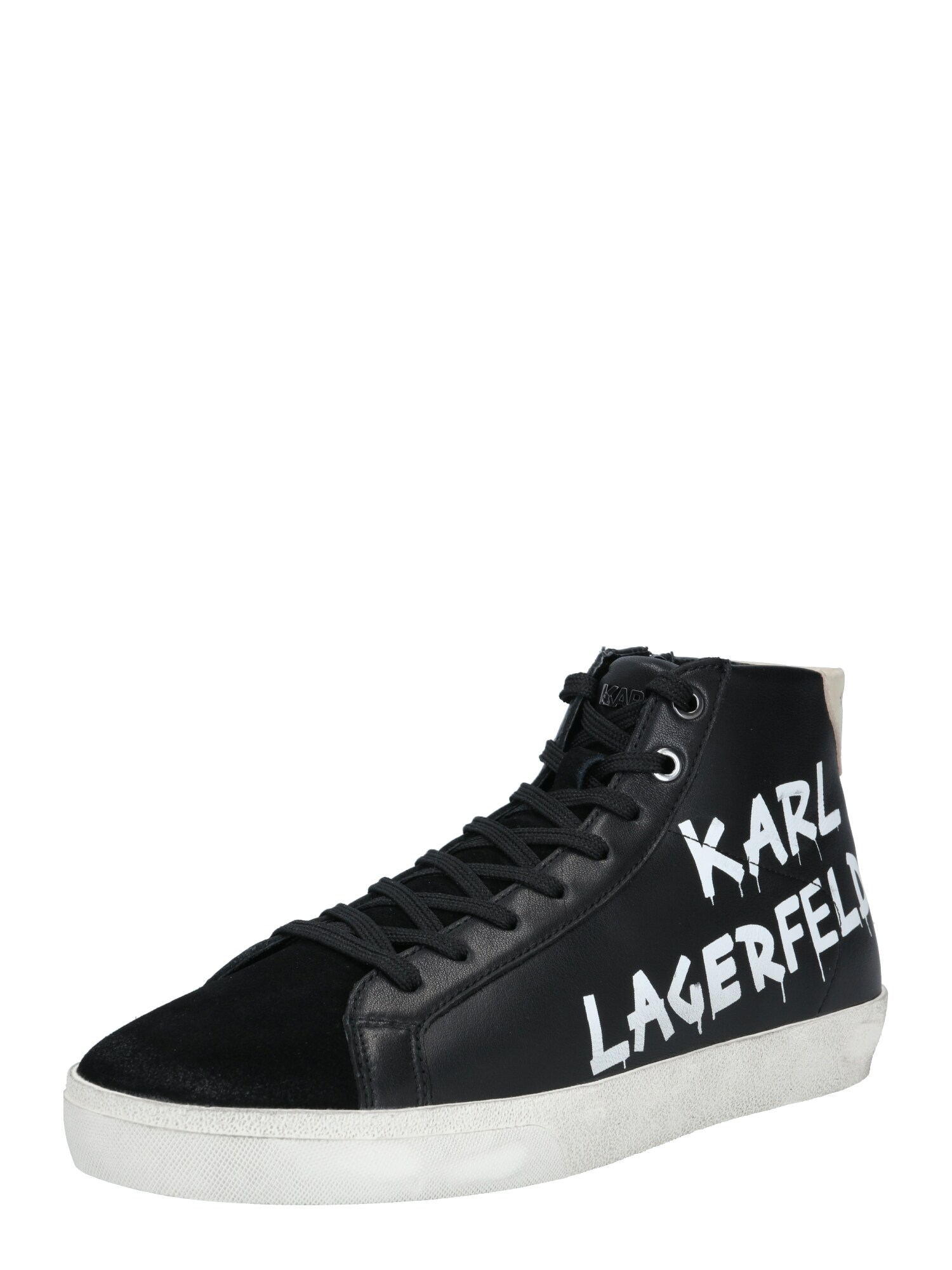 Karl Lagerfeld Sportbačiai su auliuku 'SKOOL'  juoda / balta