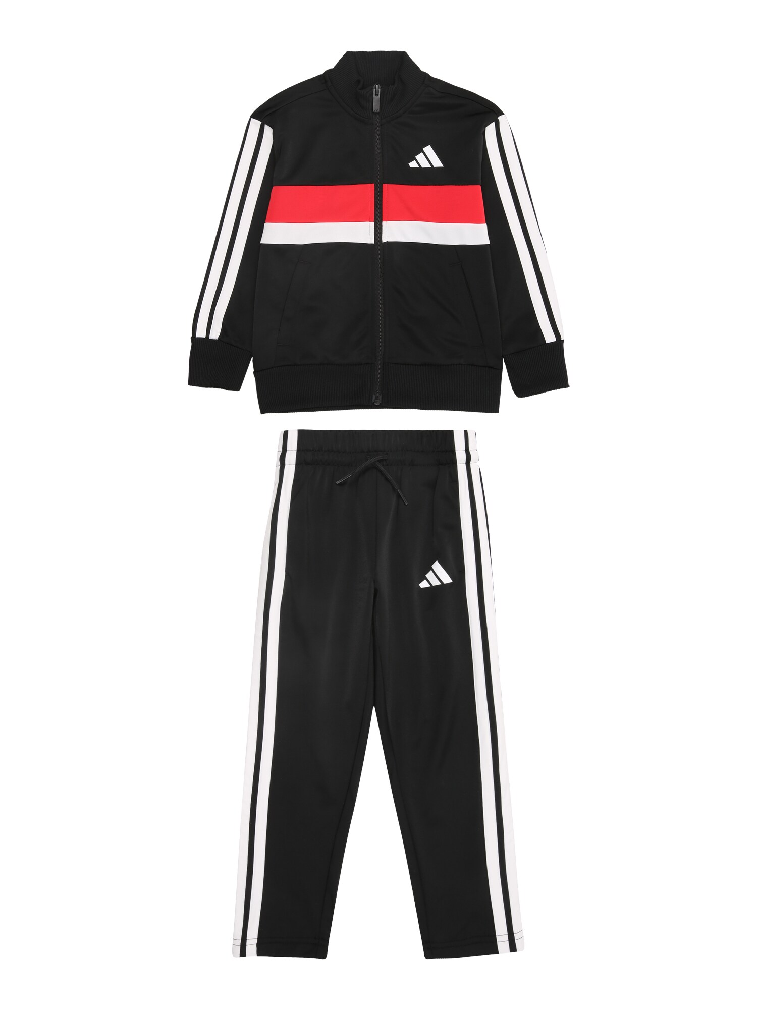 ADIDAS SPORTSWEAR Costum de trening Seasonal Essentials Tiberio  roșu / negru / alb