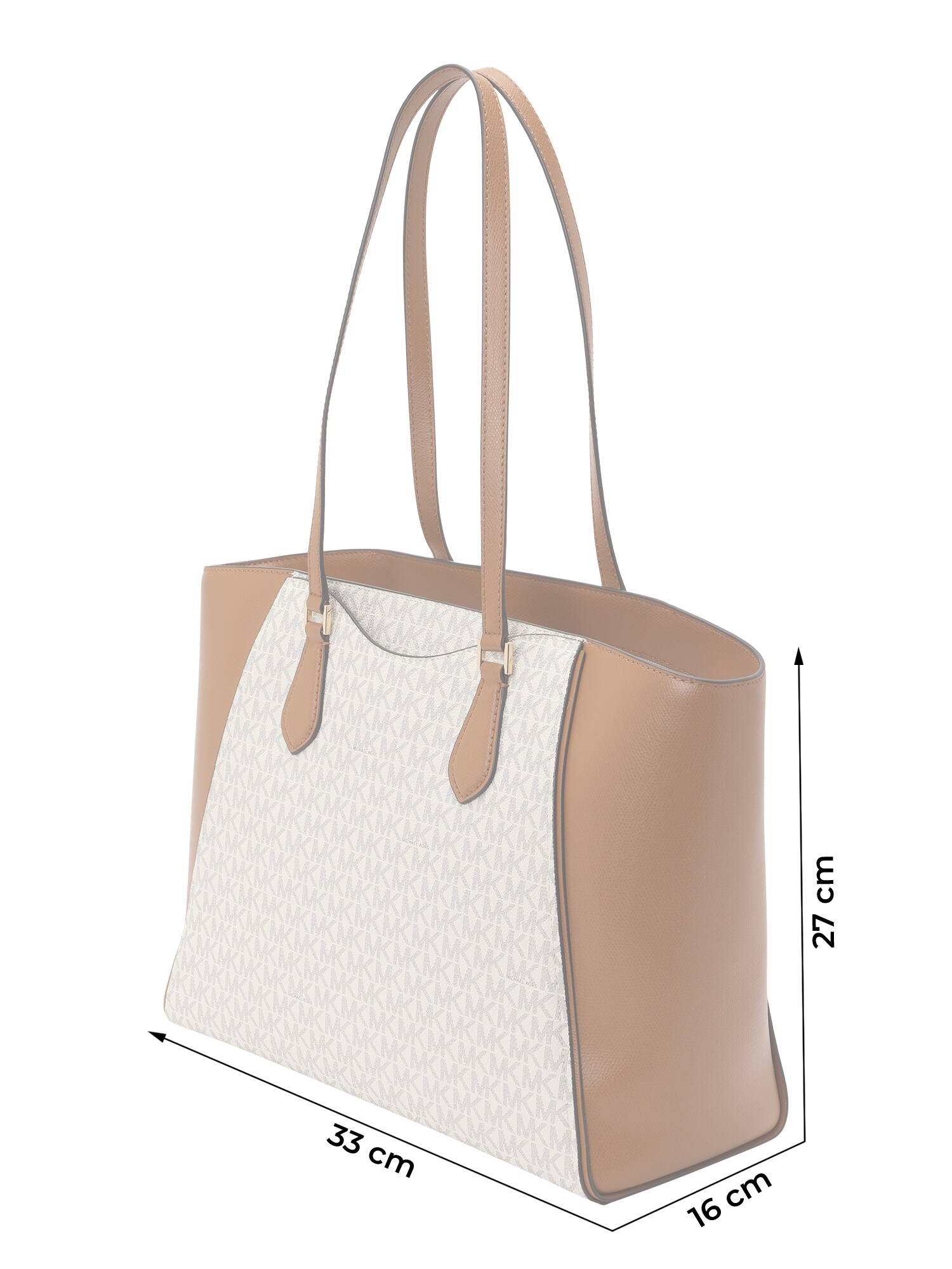 MICHAEL Michael Kors Shopper táska  krém / konyak termék 2. képe