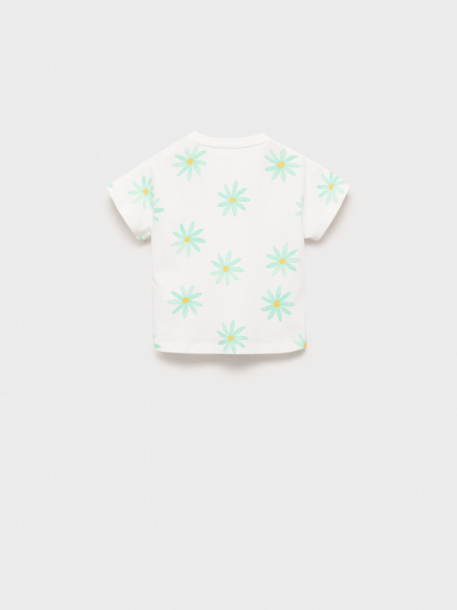 MANGO KIDS Póló 'TODAY'  türkiz / sárga / magenta / fehér termék 2. képe