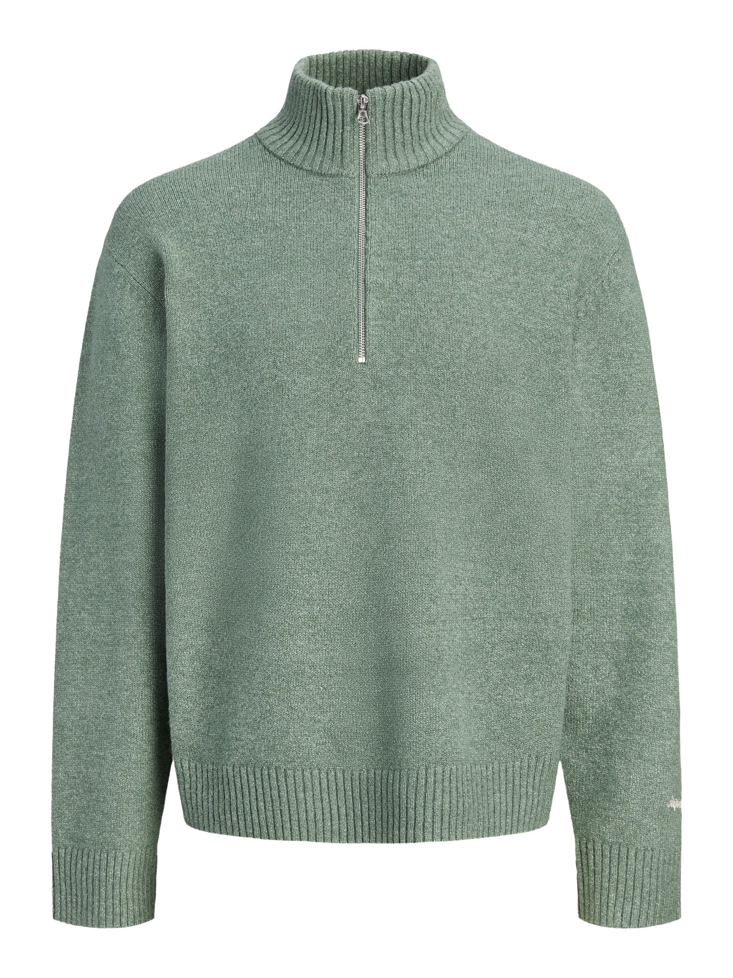 JACK & JONES Jersey 'JORNORREBRO' verde moteado