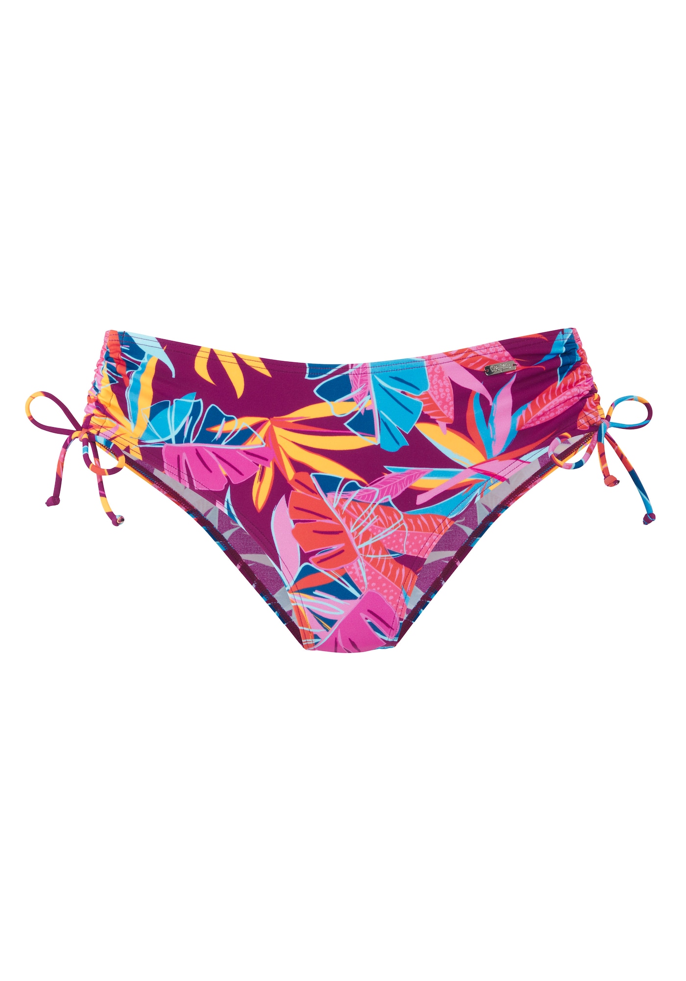 BUFFALO Slip costum de baie  albastru neon / galben închis / mov zmeură / roz deschis