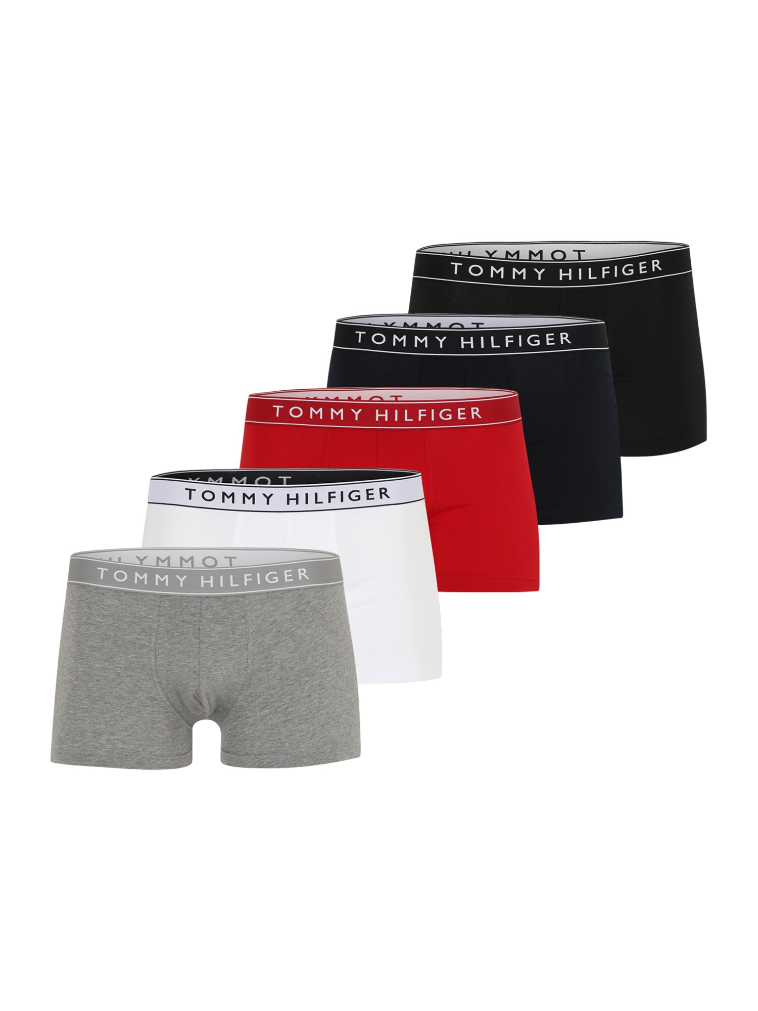 Tommy Hilfiger Underwear Boxeri  gri amestecat / roșu / negru / alb