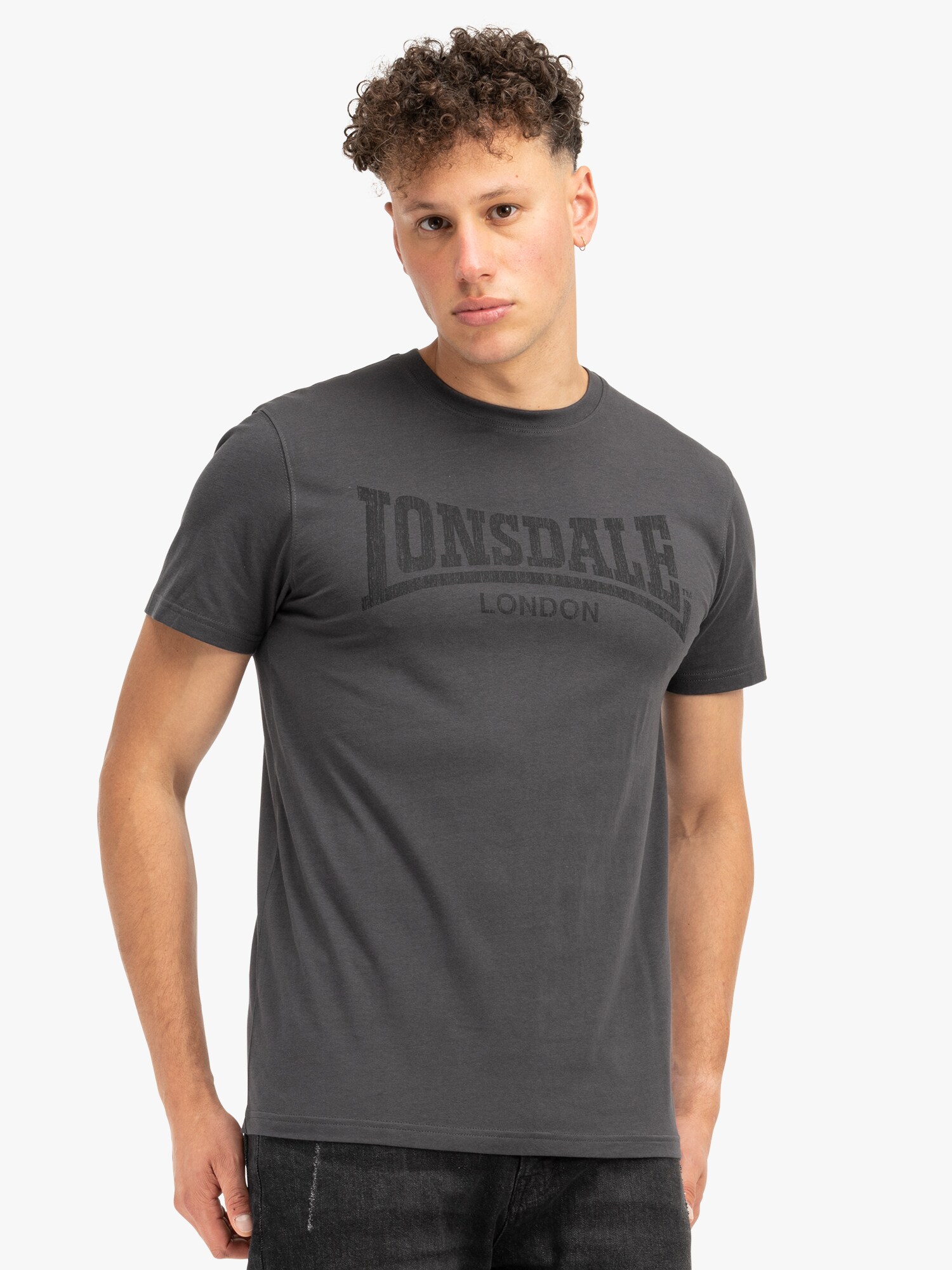 LONSDALE Póló 'KAI '  antracit / fekete termék 2. képe