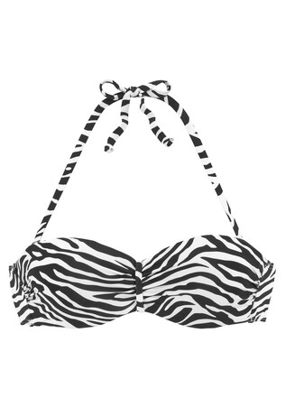 VENICE BEACH, Bikini felső, fekete & fehér