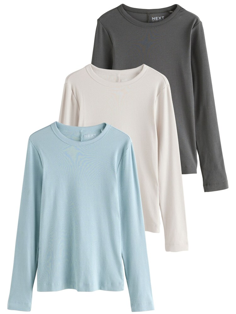 Next Shirt Damen Größe XXL beige / hellblau / grau