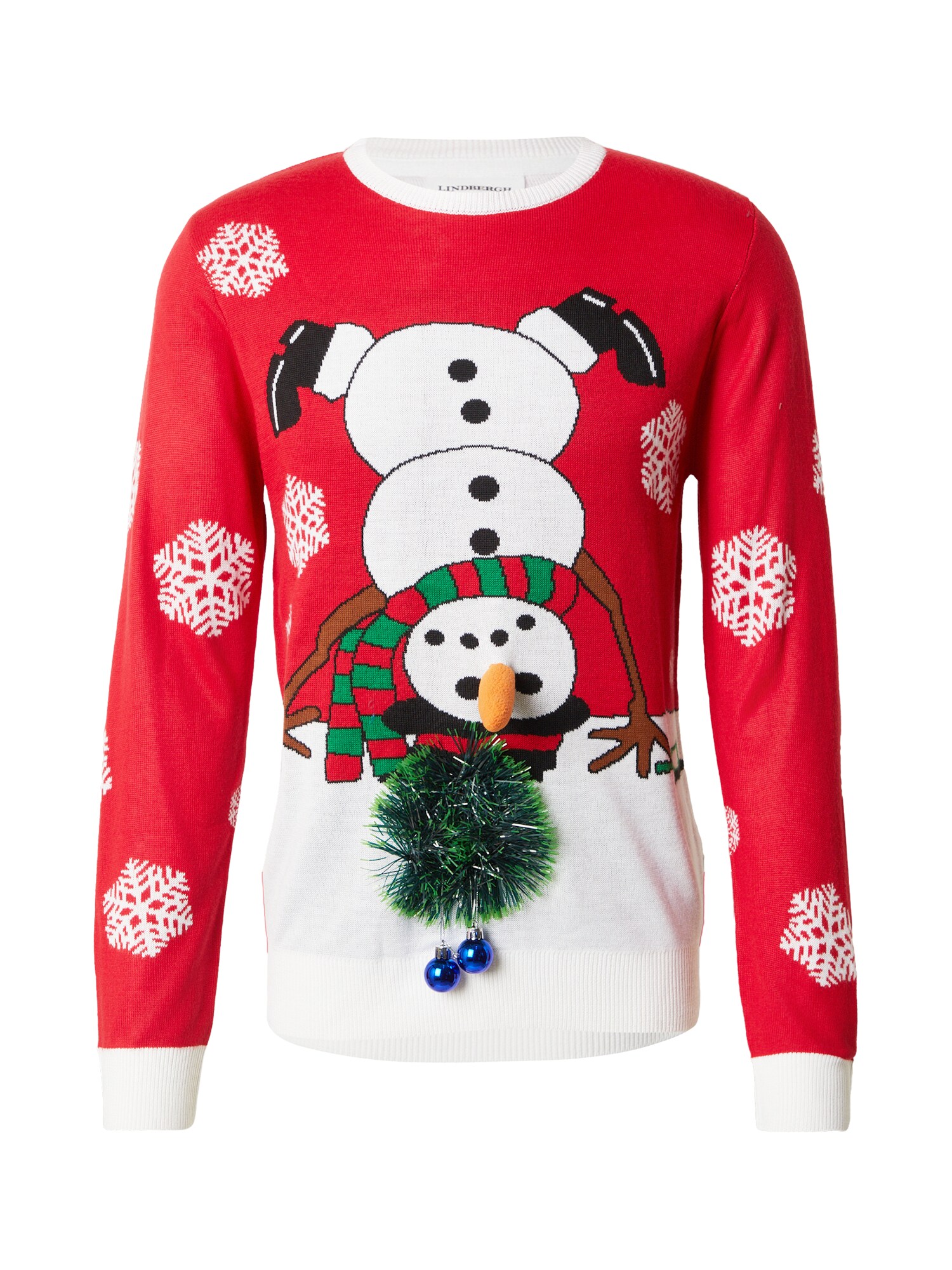 Lindbergh Pulover Xmas  maro / verde / roșu / alb