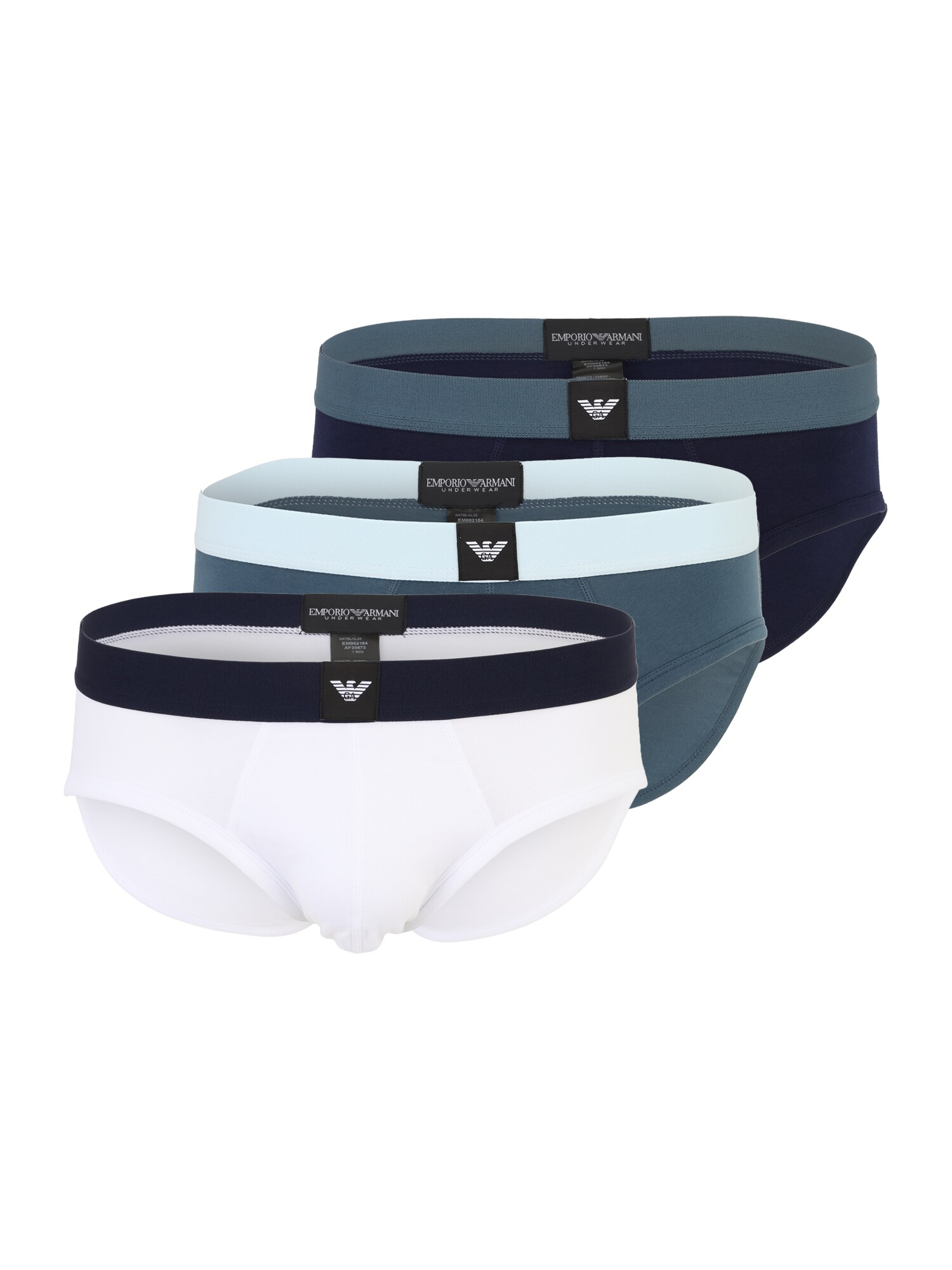 Emporio Armani Slip  opal / albastru închis / alb