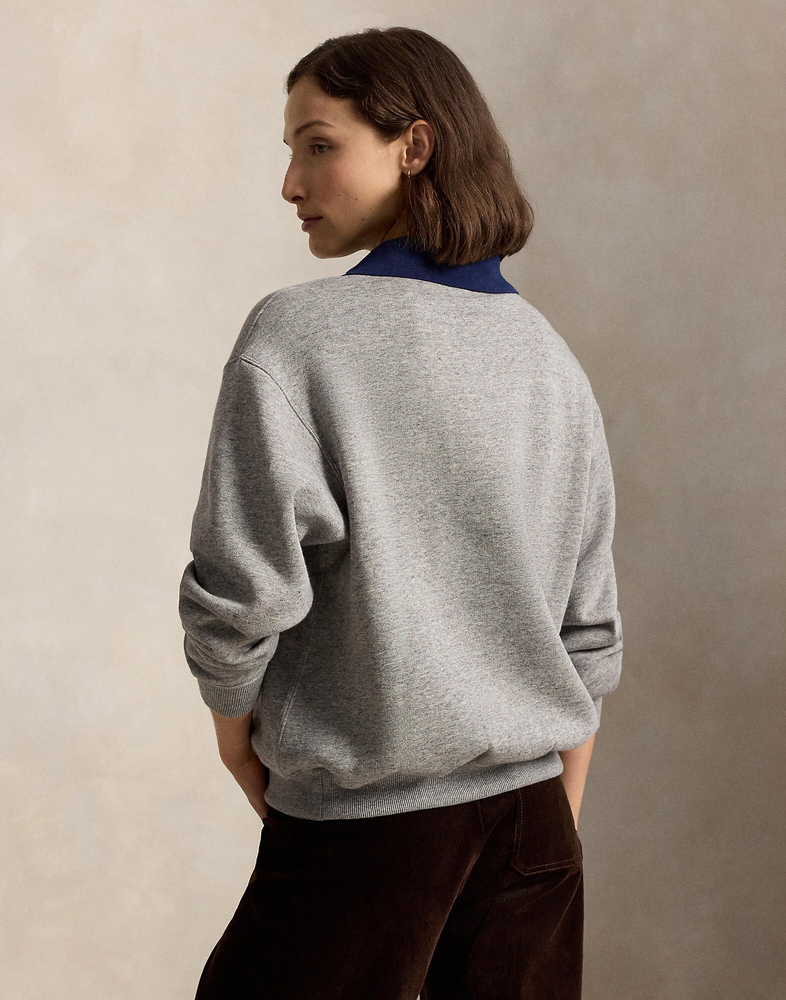 Polo Ralph Lauren Sudadera azul oscuro / gris moteado – imagen 3