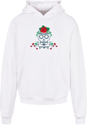 Merchcode Sweatshirt Groen gemêleerd / Bloedrood / Zwart / Wit