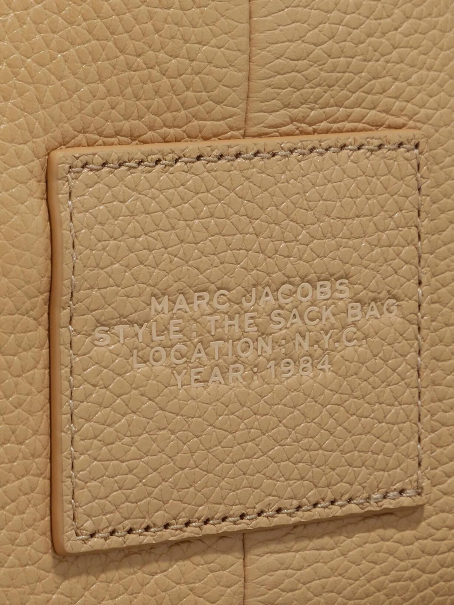 Marc Jacobs Bolso de mano 'The Mini Sack 24x13x14 cm'  beige