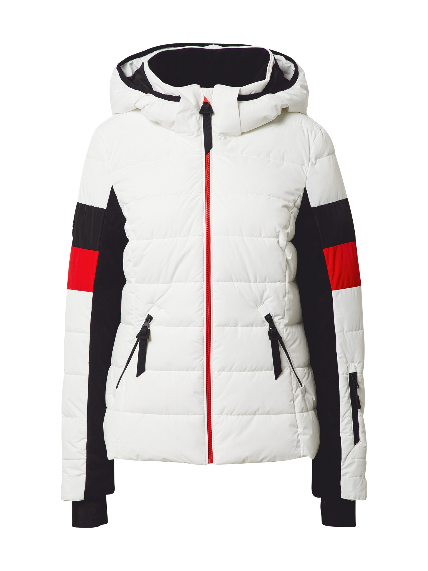 Superdry Funkcinė striukė  balta / juoda / ugnies raudona