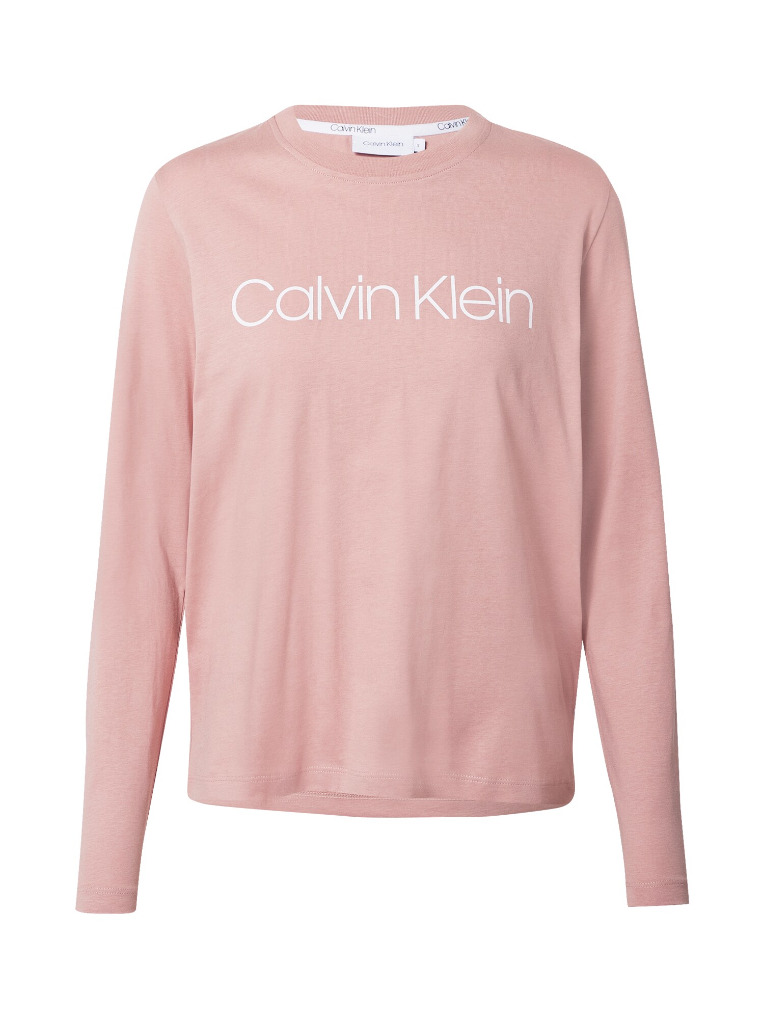 Calvin Klein Marškinėliai  rožinė / balta