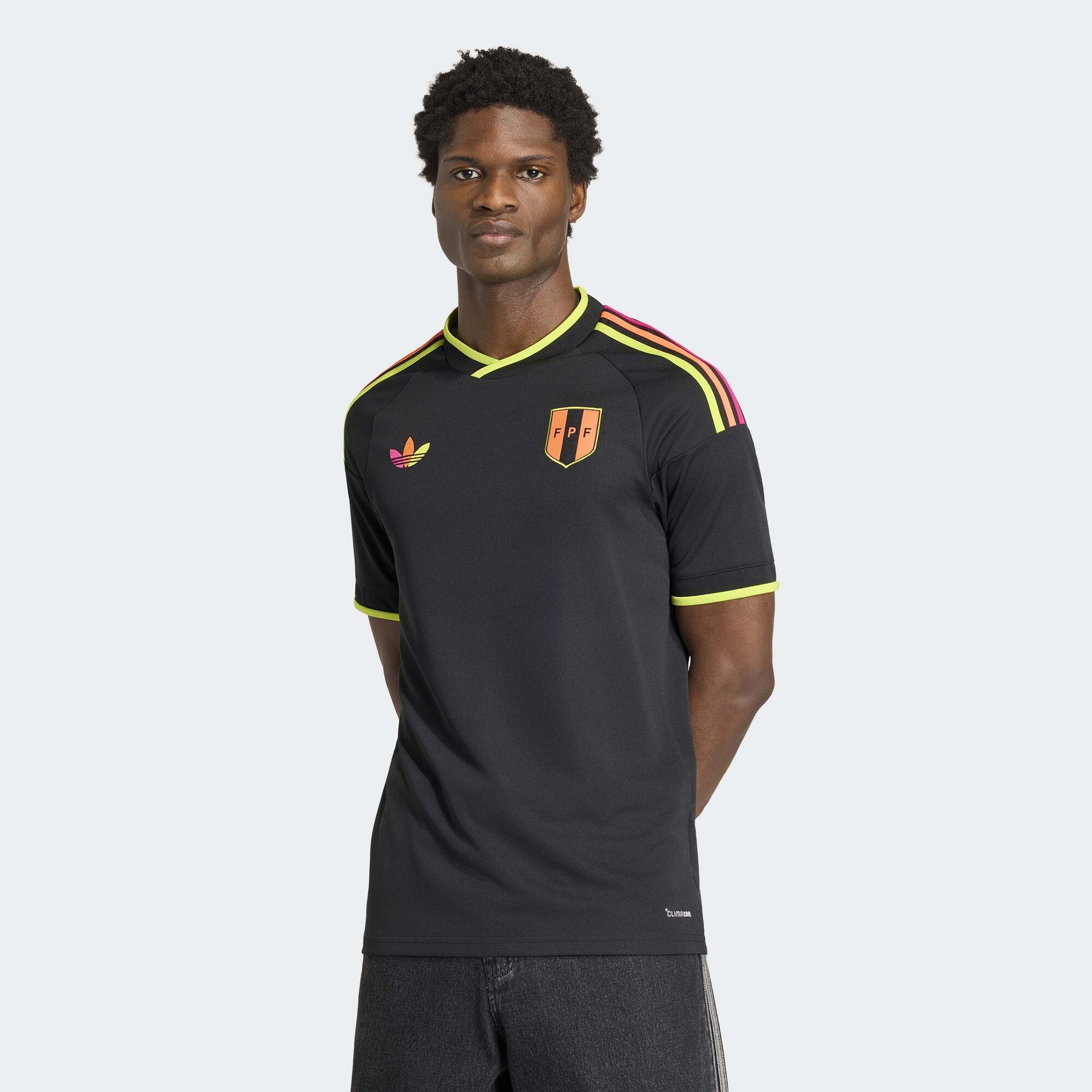 ADIDAS PERFORMANCE Camiseta de fútbol 'Peru 26 Away' naranja / negro