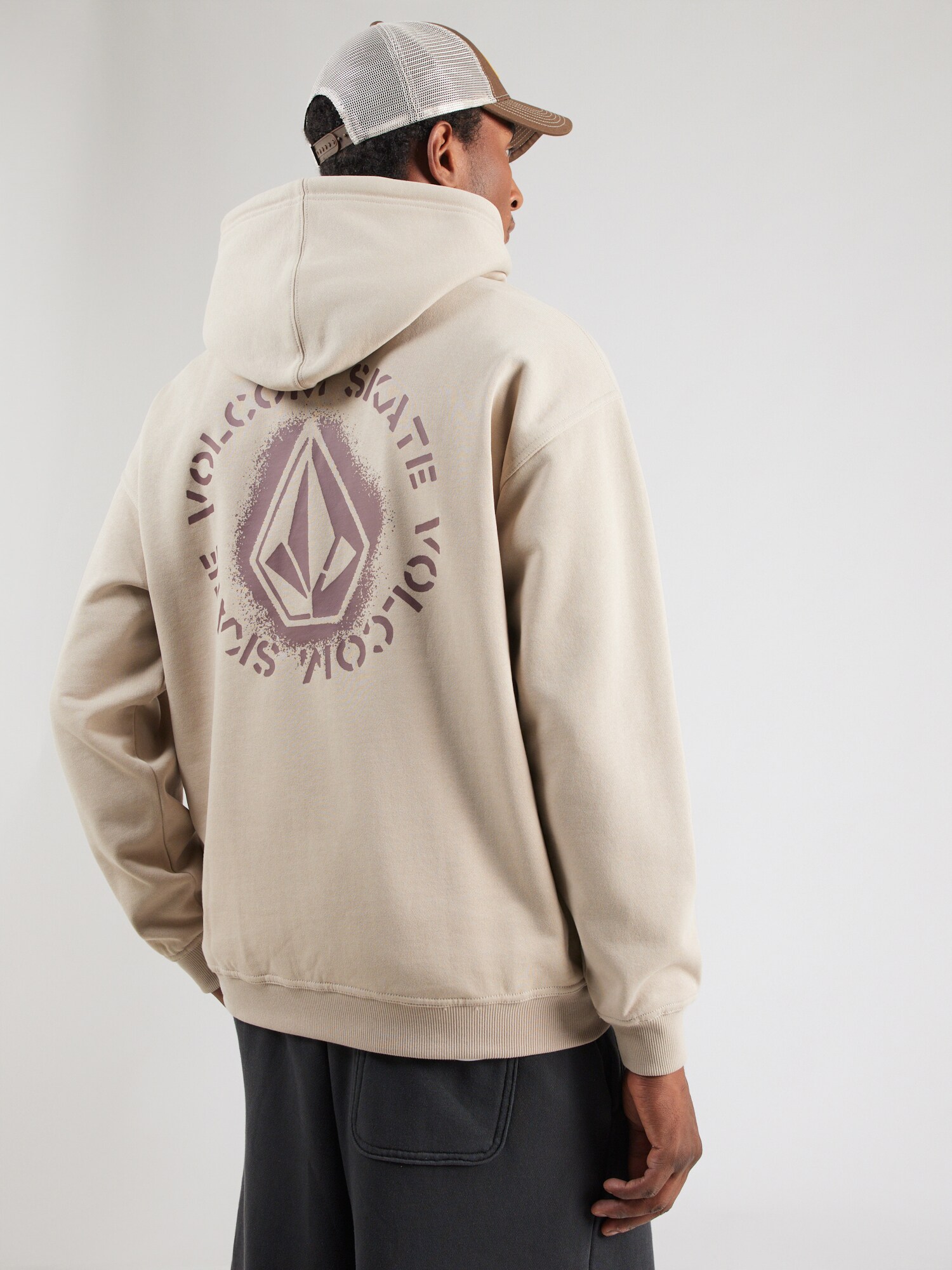 Volcom Sudadera 'SKIDDER' beige / malva / blanco – imagen 3