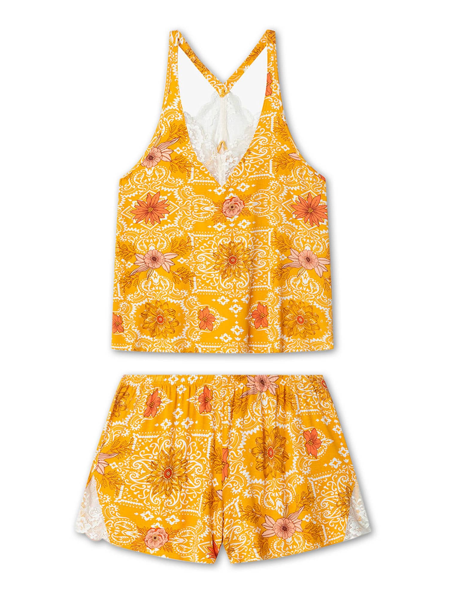 Gisela Pijama Set  galben muștar