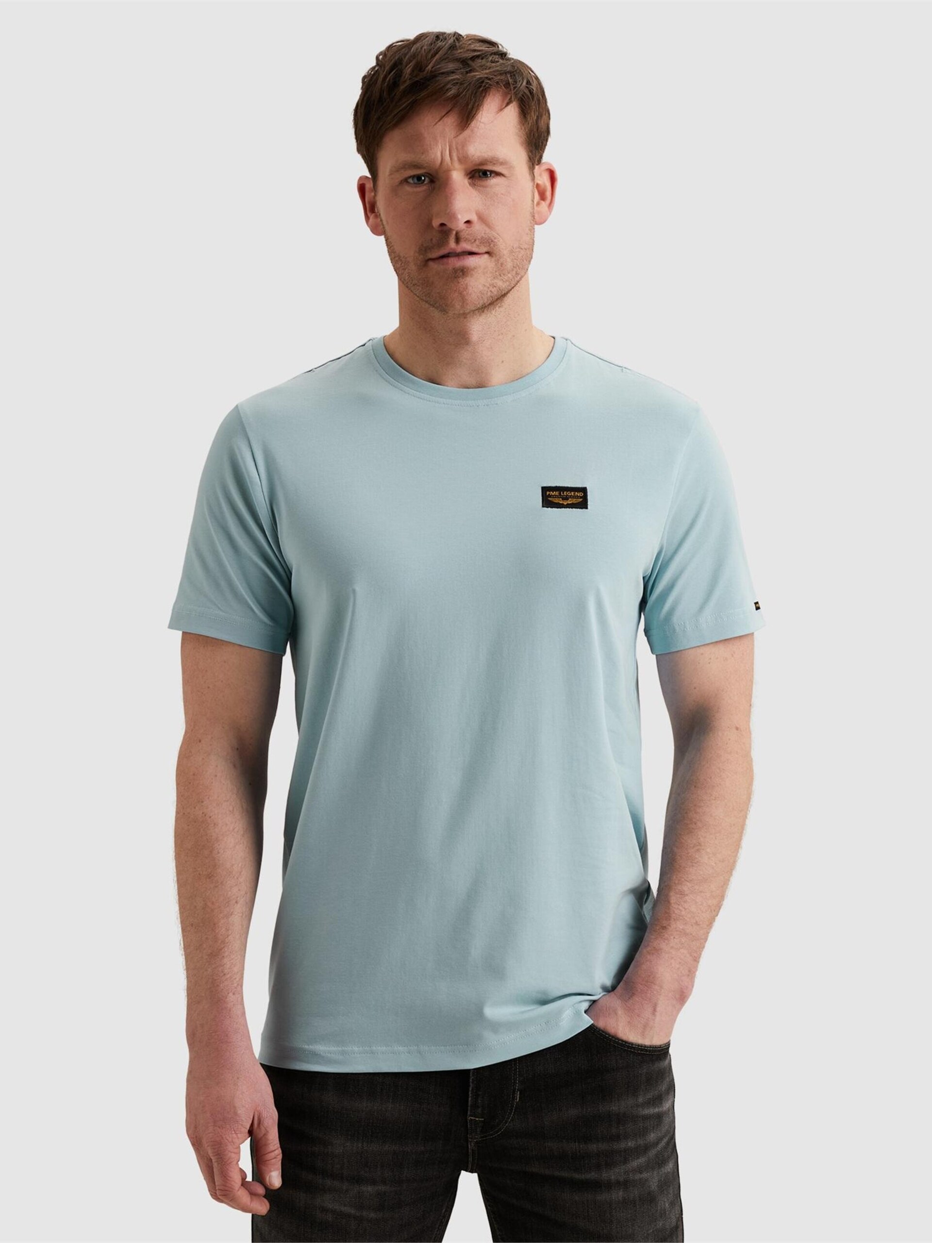 PME Legend American Classic T-shirt Airy Blue Blå Storlek herr – bild 3