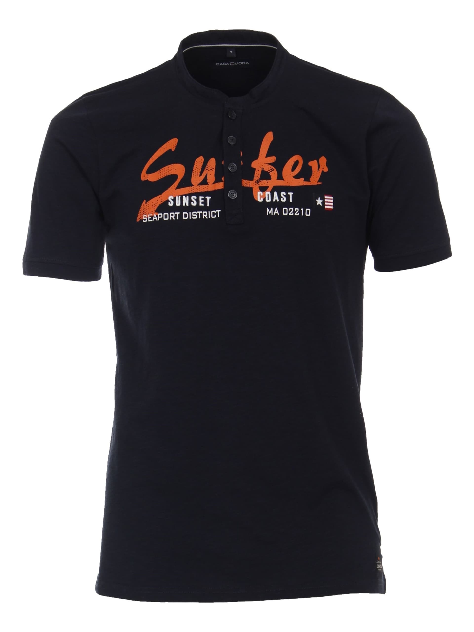 VENTI T-shirt nattblå / orange herr