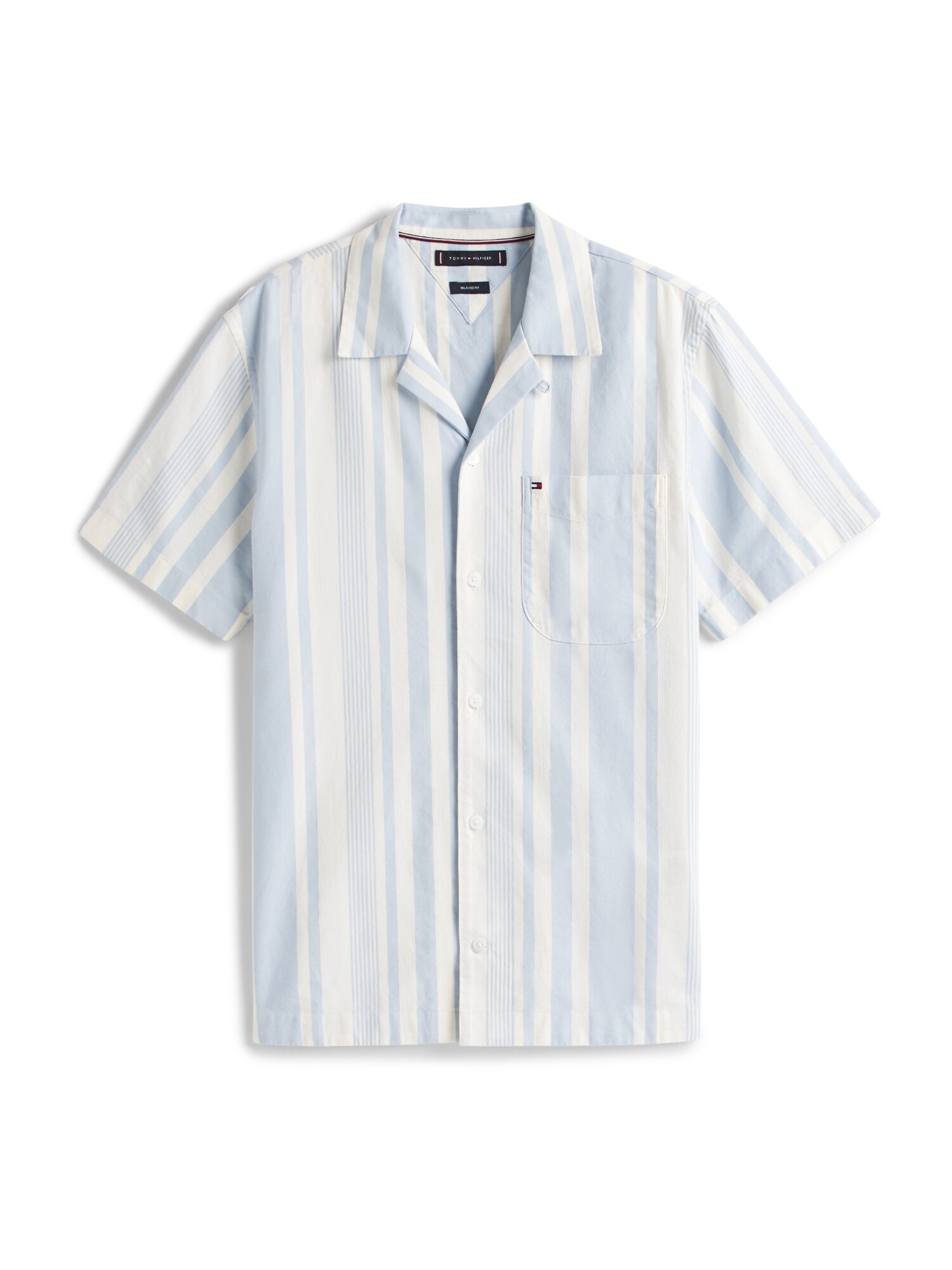 TOMMY HILFIGER Cămașă  albastru deschis / alb