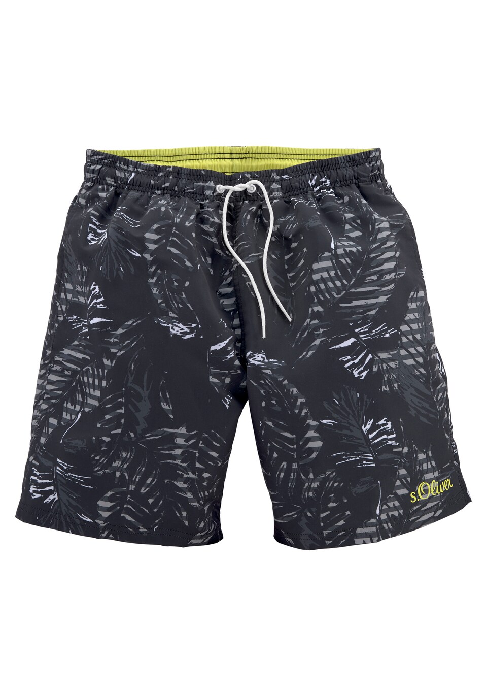 Badshorts citron / grå