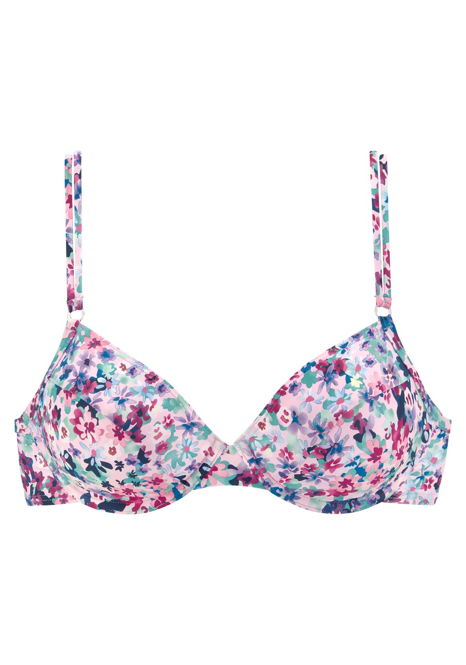 Bikiniöverdel marinblå / turkos / mauve