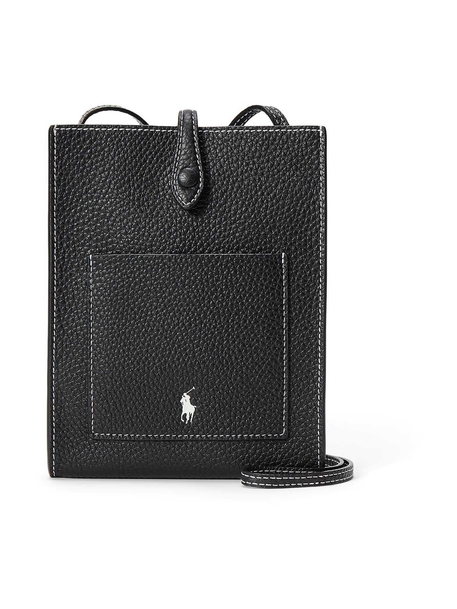 Polo Ralph Lauren Geantă de umăr PLY  negru / alb