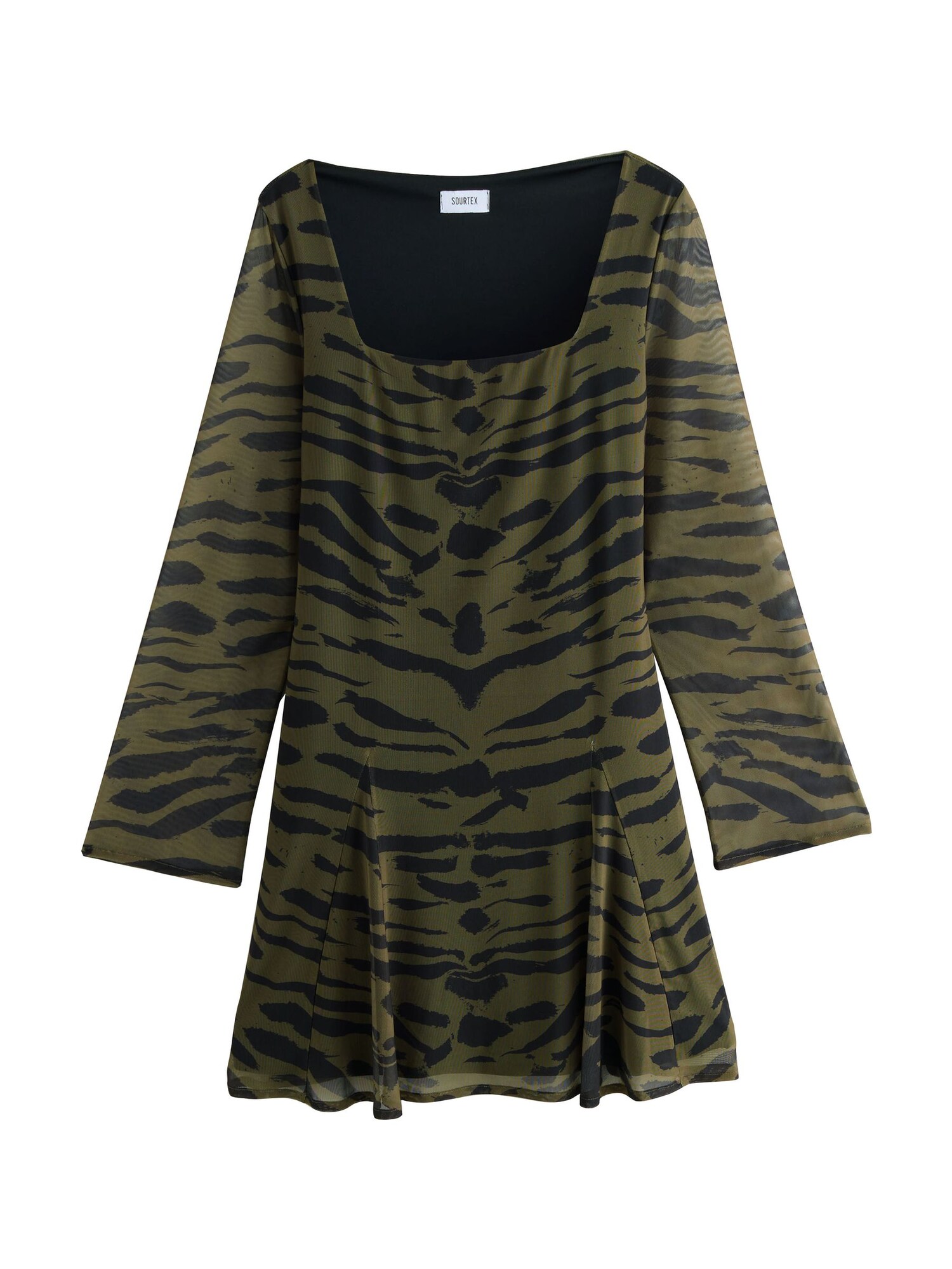Next Rochie  oliv / negru