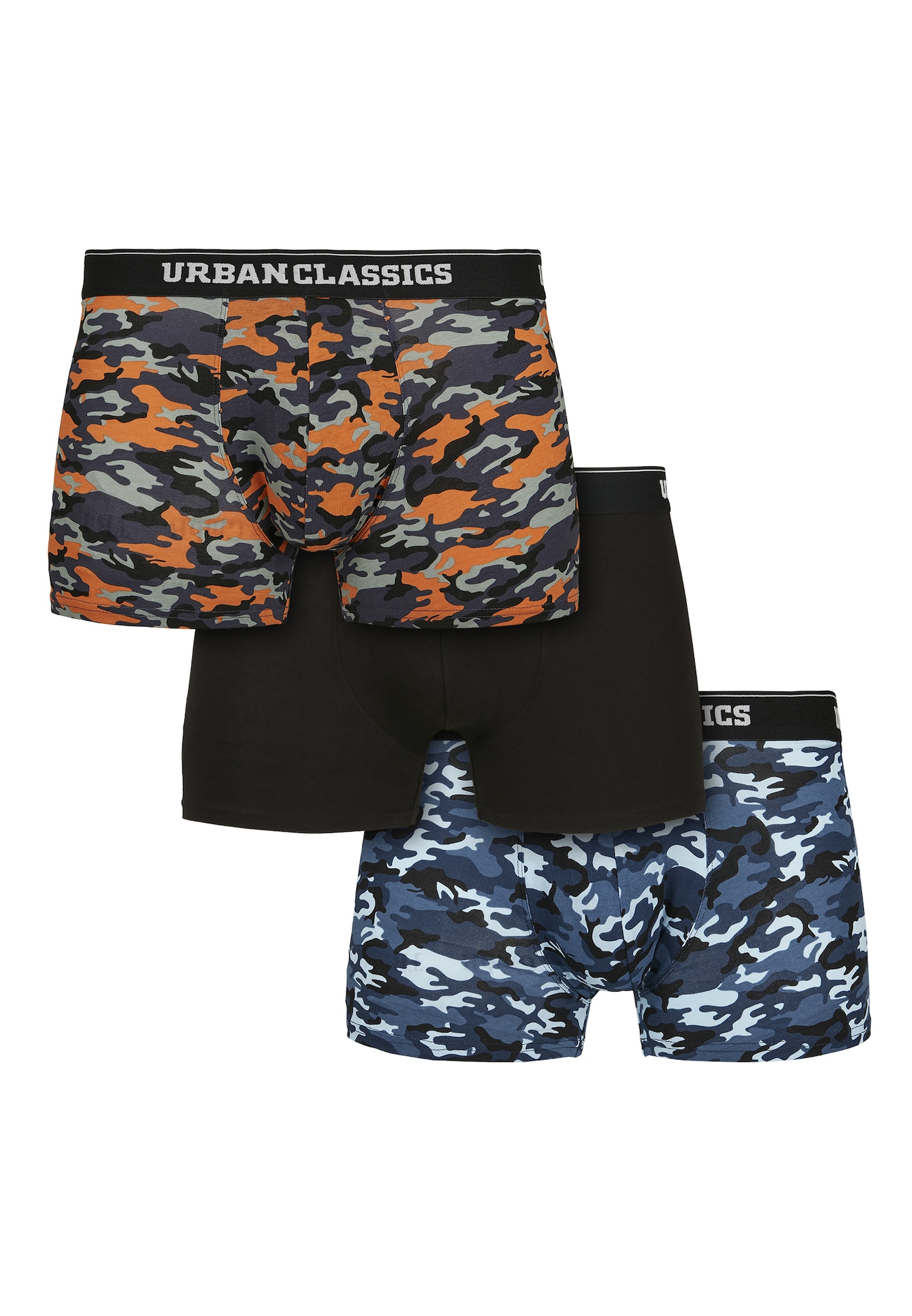 Urban Classics Boxeri  albastru fumuriu / albastru porumbel / portocaliu / negru