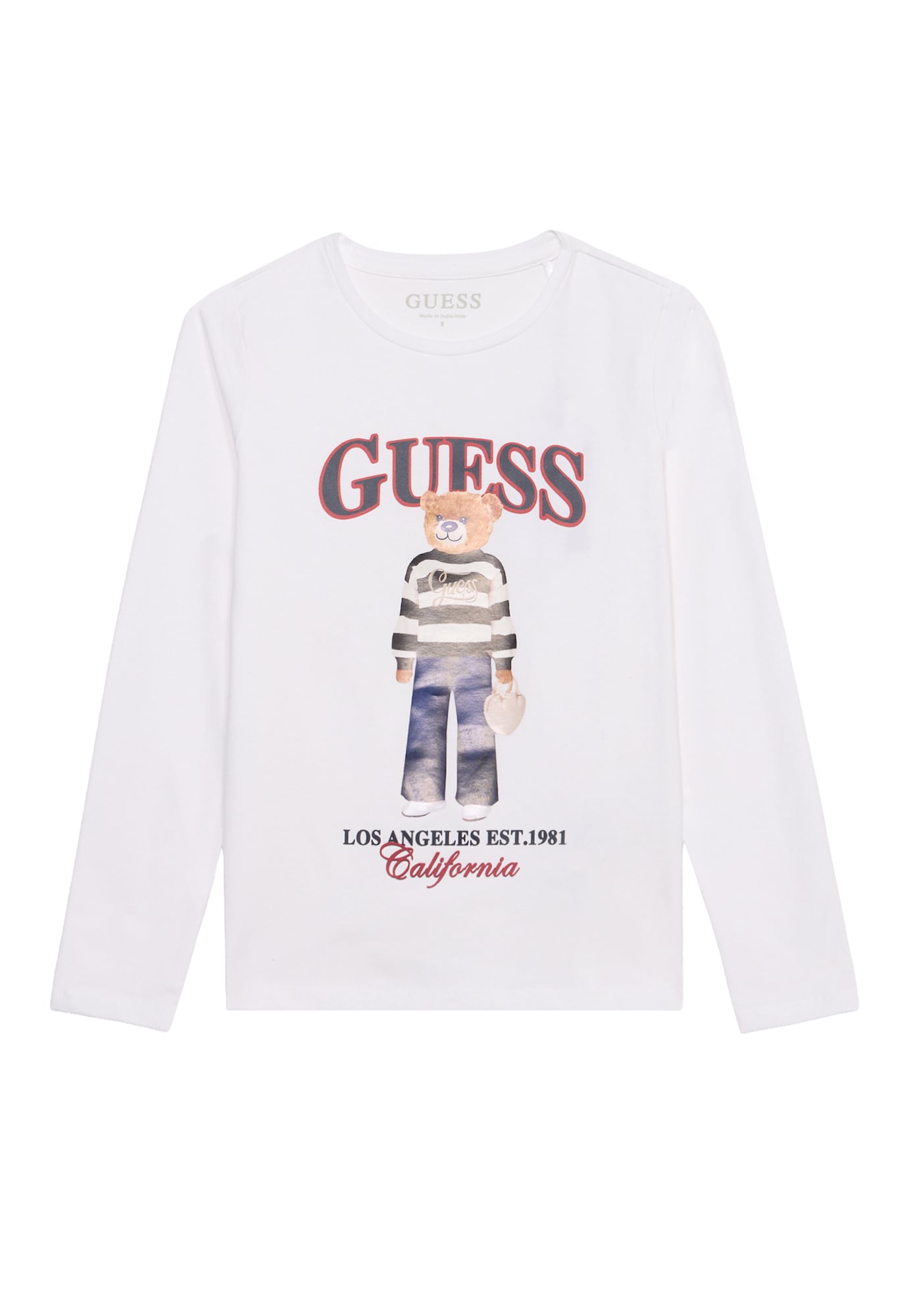 GUESS Tricou maro / roșu / negru / alb