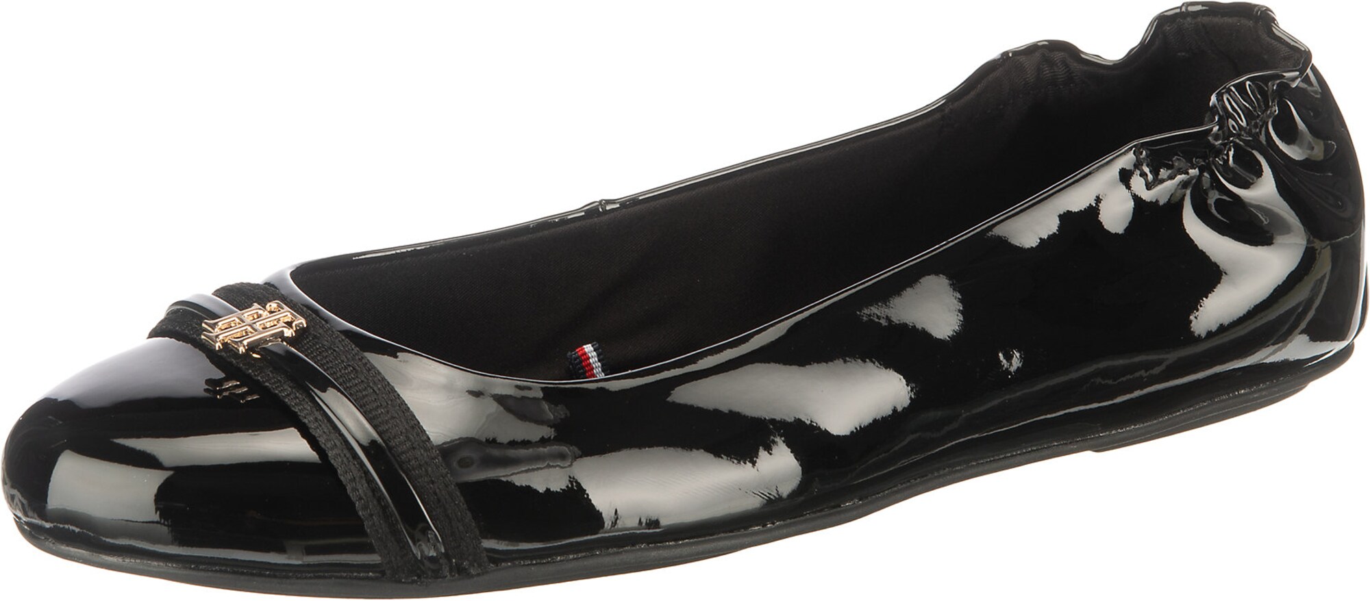 TOMMY HILFIGER Balerinos 'Block Branding'  juoda