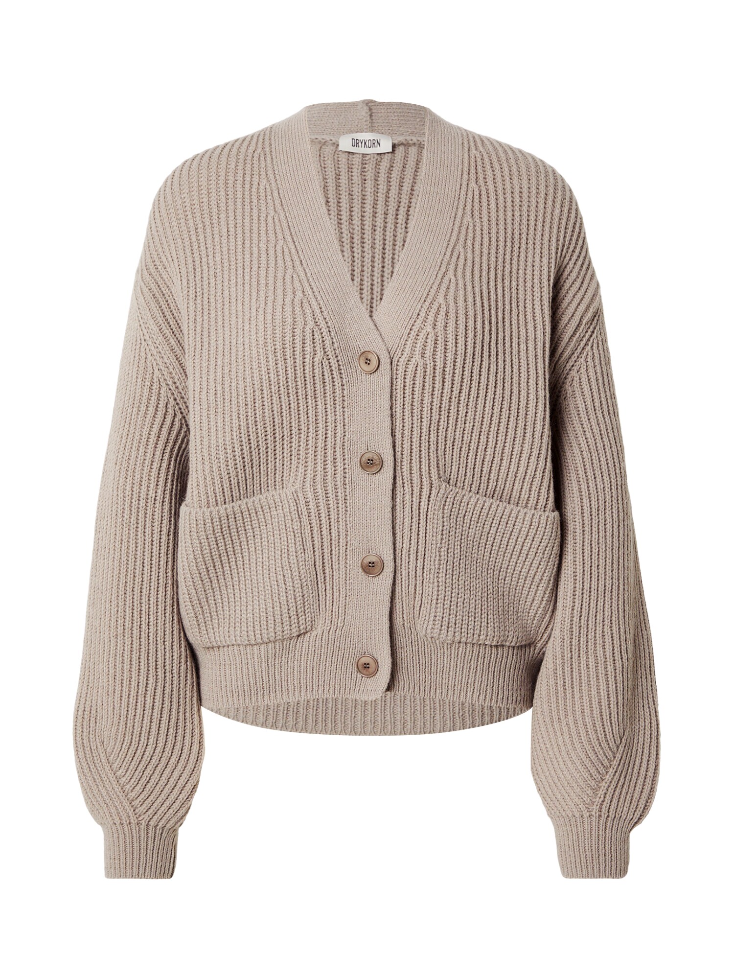 DRYKORN Geacă tricotată COOPIE_2  maro cappuccino