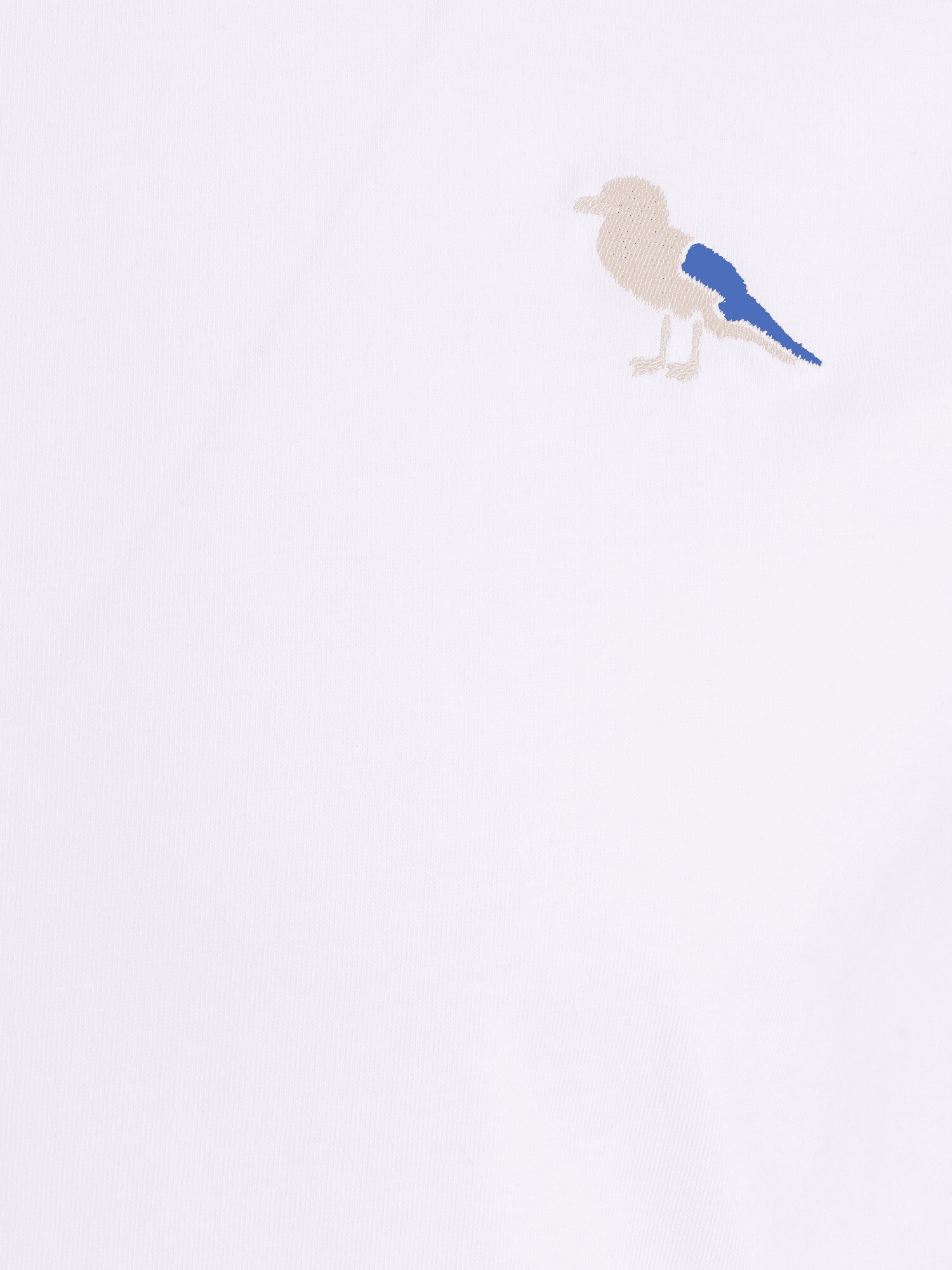 Cleptomanicx Tričko 'Embro Gull' béžová / modrá / biela (obrázok 3)