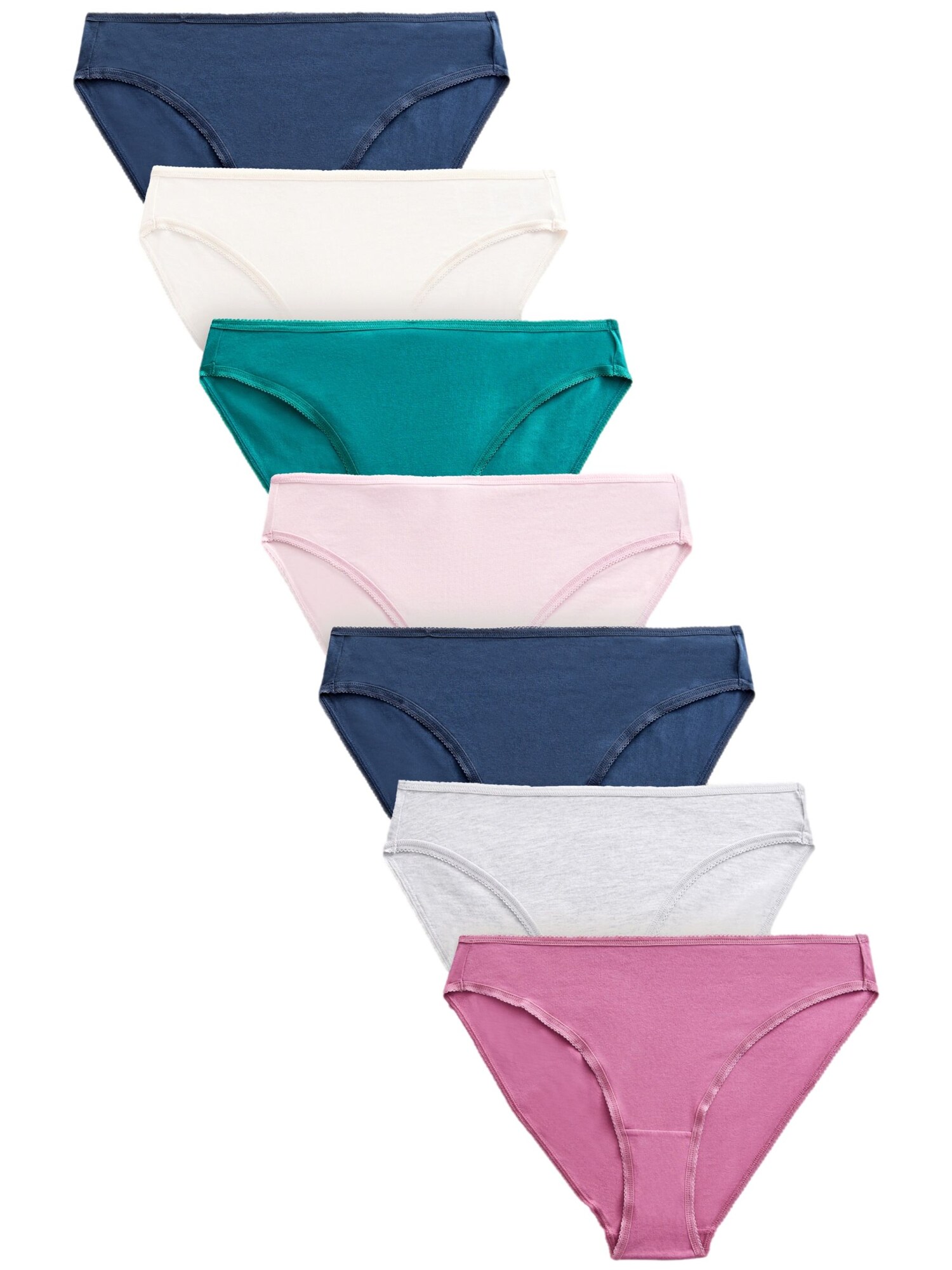Next Slip  albastru marin / gri deschis / verde smarald / magenta / rosé / alb