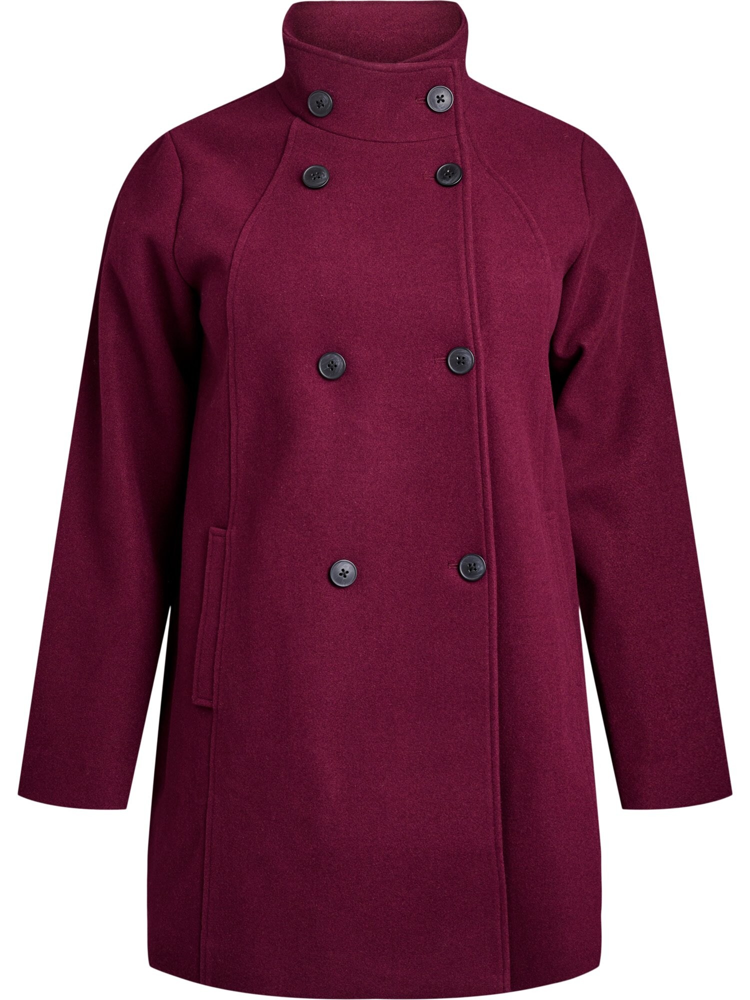 Zizzi Palton de primăvară-toamnă CACALLIE  roșu vin