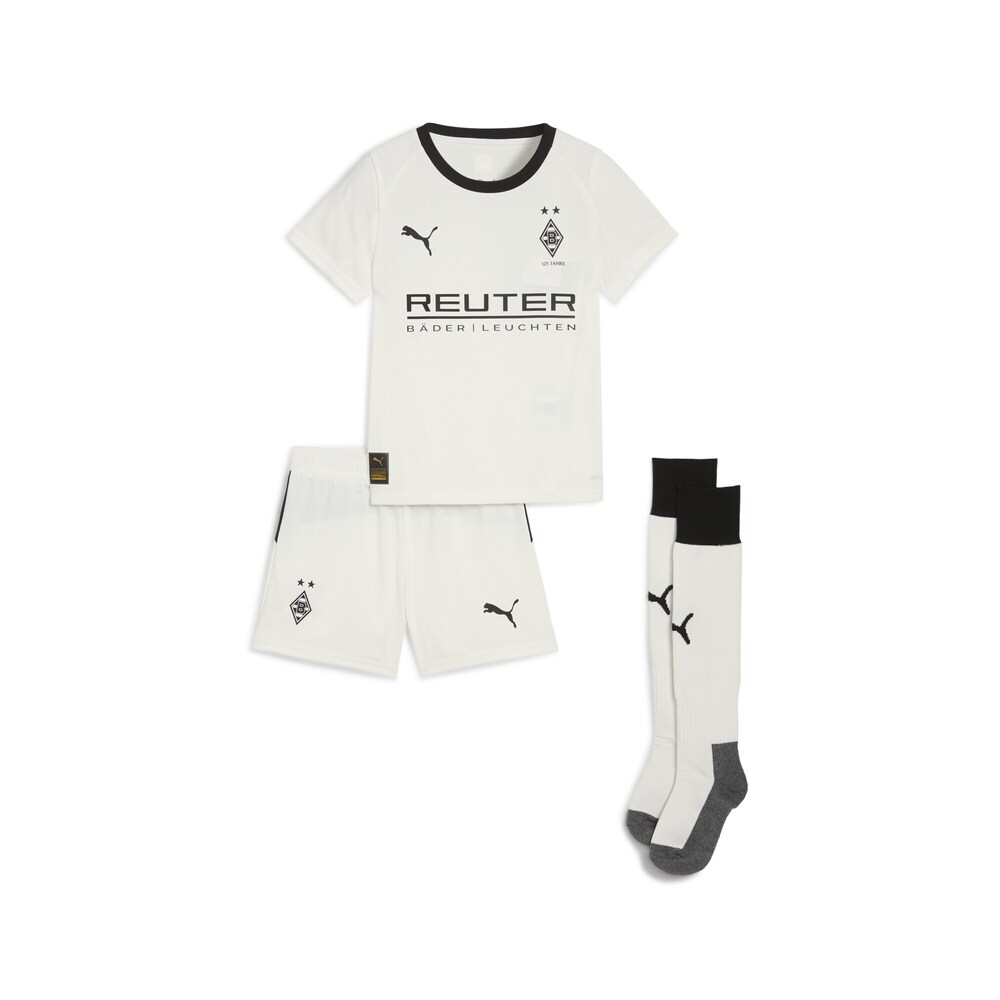 PUMA Trainingsanzug 'Borussia Mönchengladbach 25/26' Jungen Größe 110 schwarz / offwhite