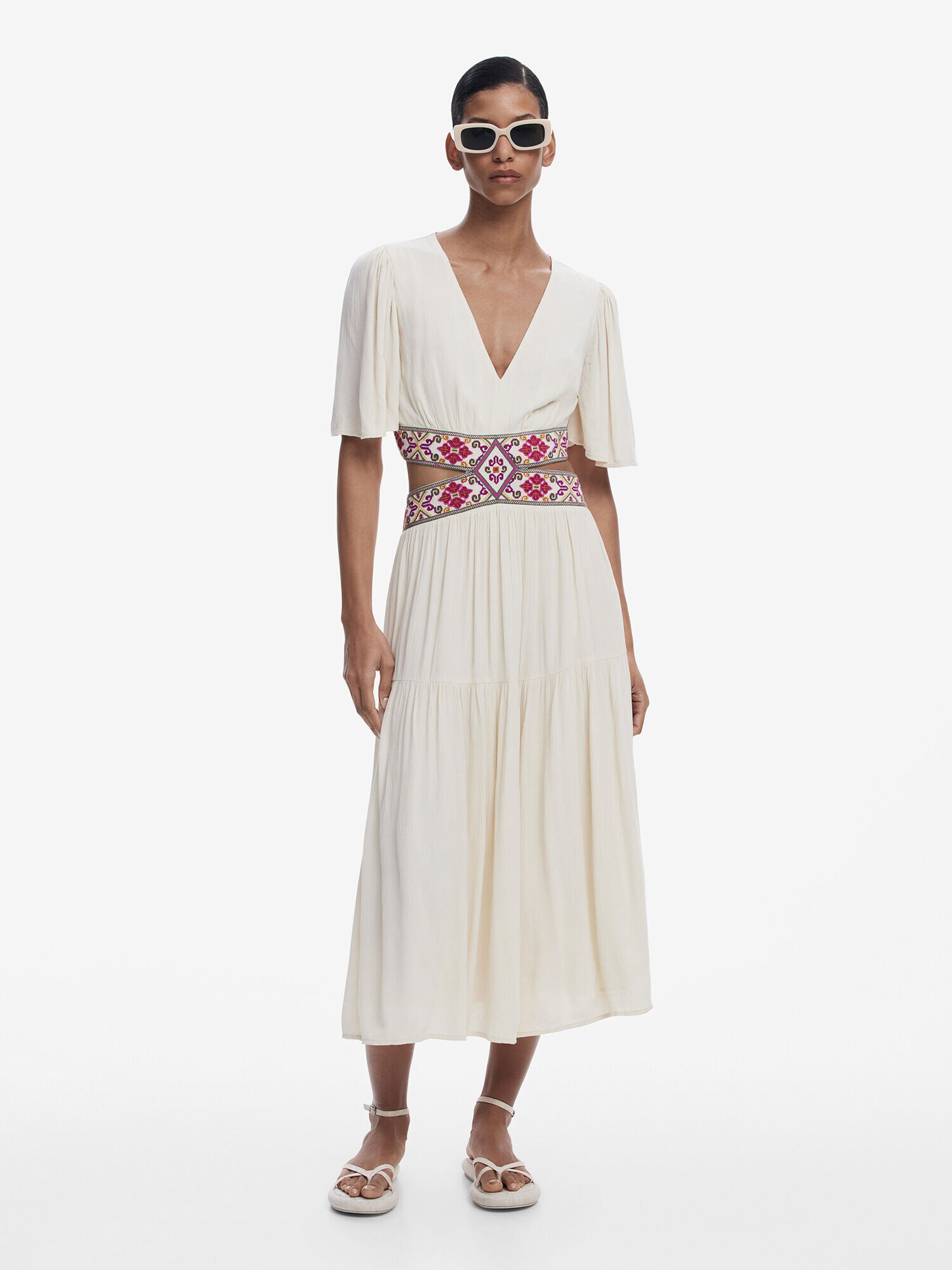 Desigual Ruha  sárga / zöld / magenta / fehér termék 2. képe