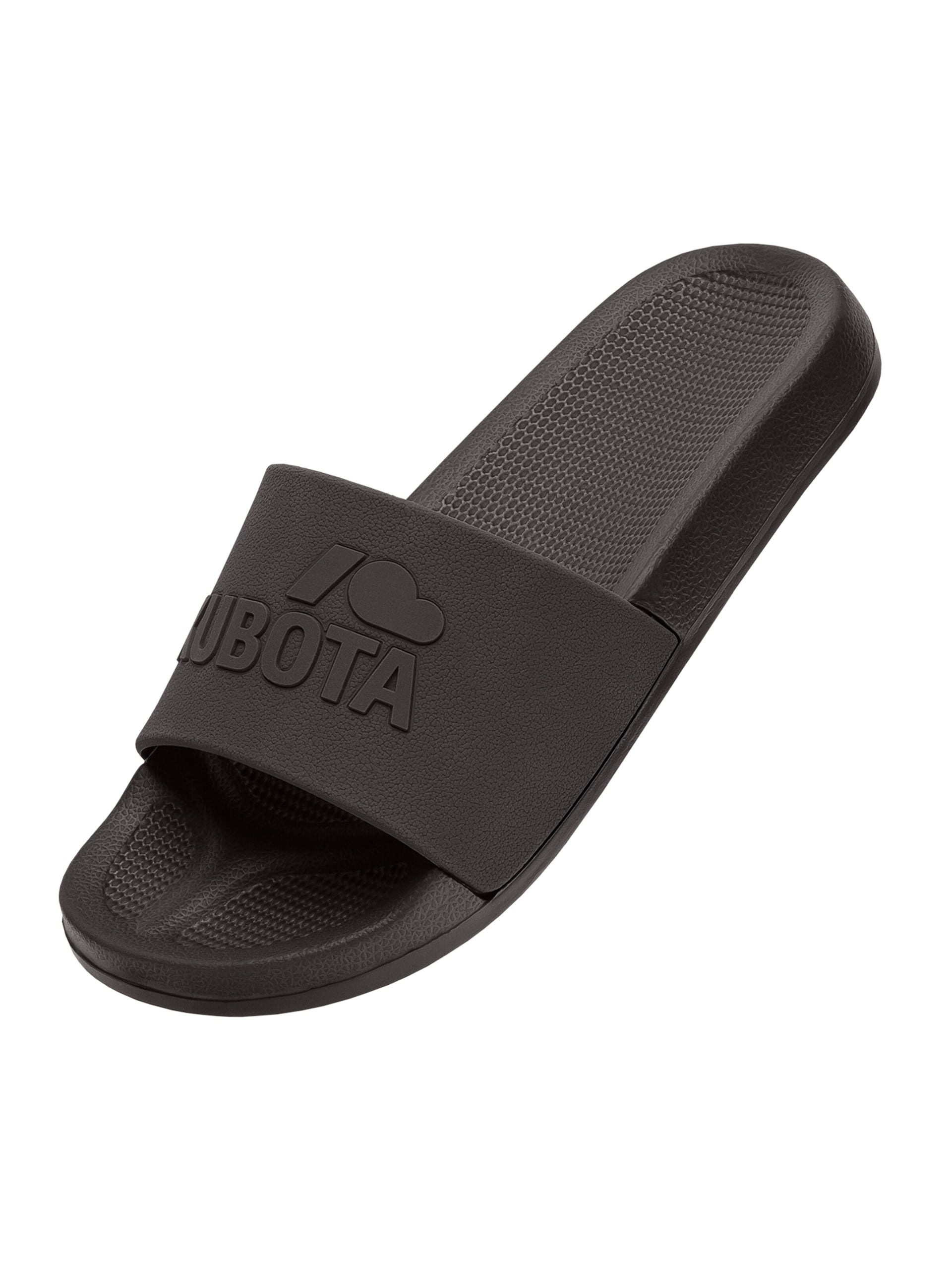 Kubota Strand-/badsko 'Kubota Men's Slip-On Dark Green Basic Plain Pool Slides' sandaler