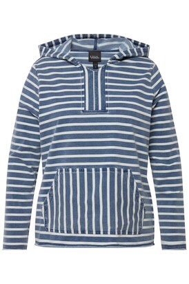 Ulla Popken Sweatshirt Blauw / Wit