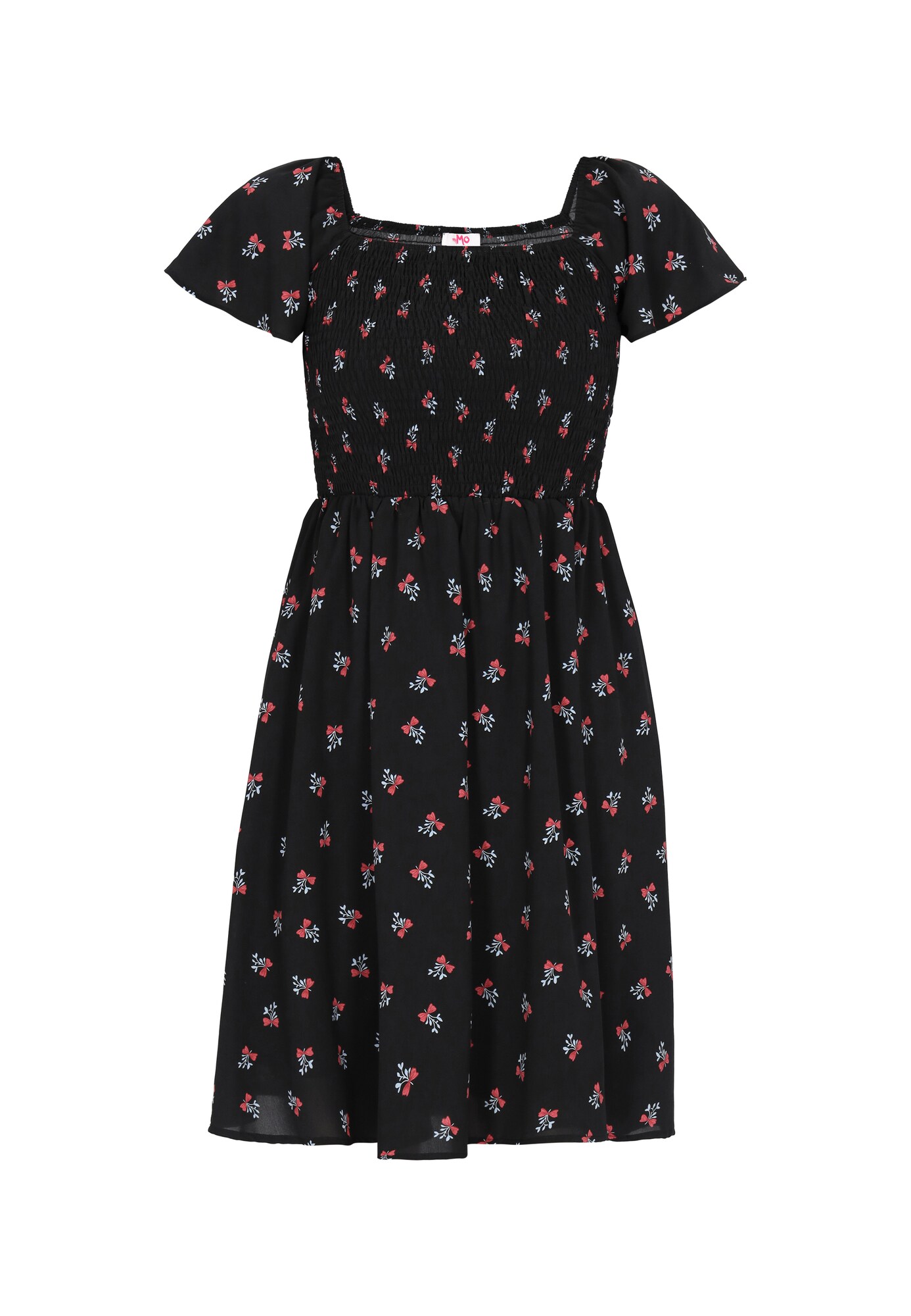 MYMO Vestido de verano 'Young Fashion' azul claro / rojo / negro